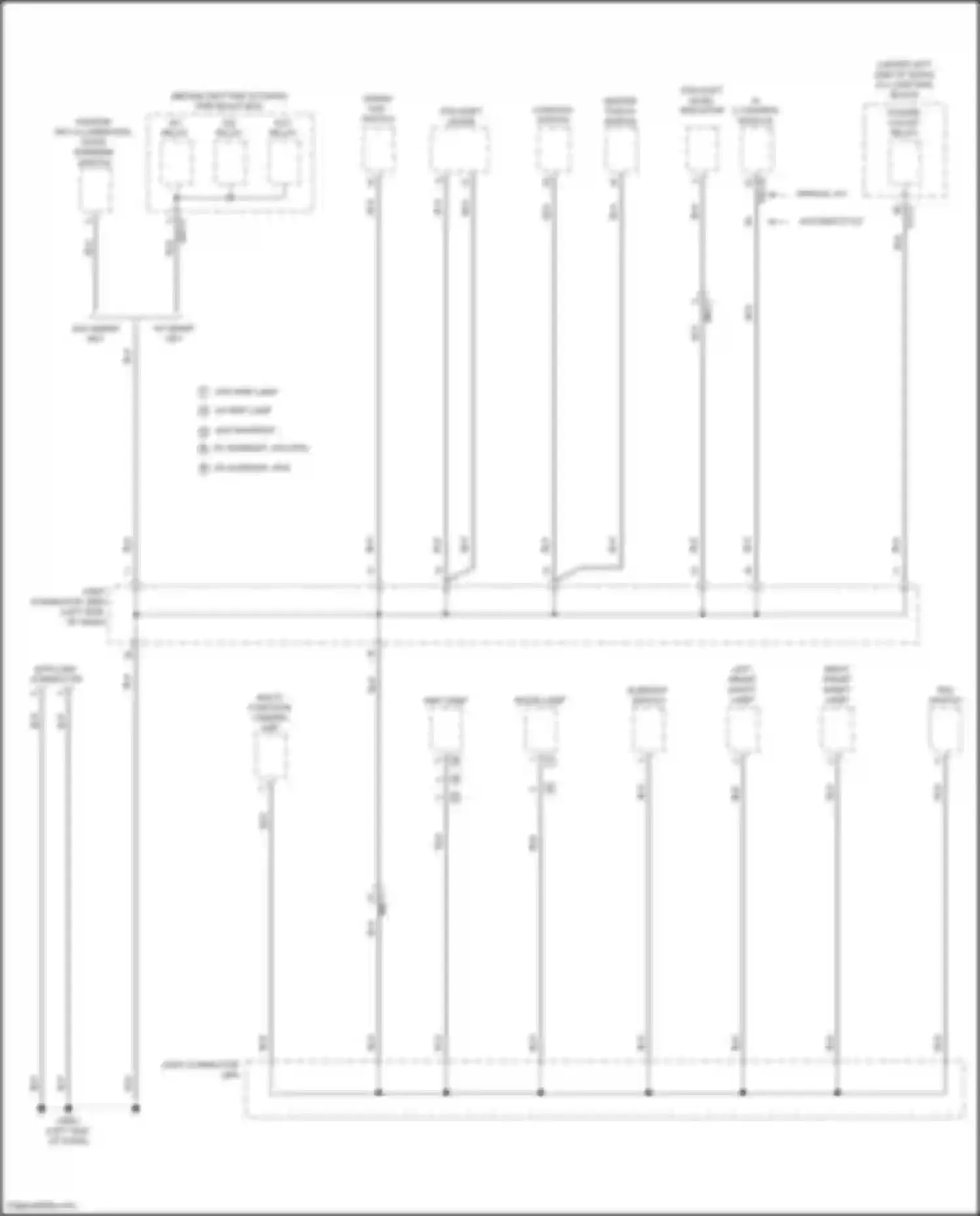 Wiring diagram console switch for Hyundai Venue I (2019-2024) (2 of 8)