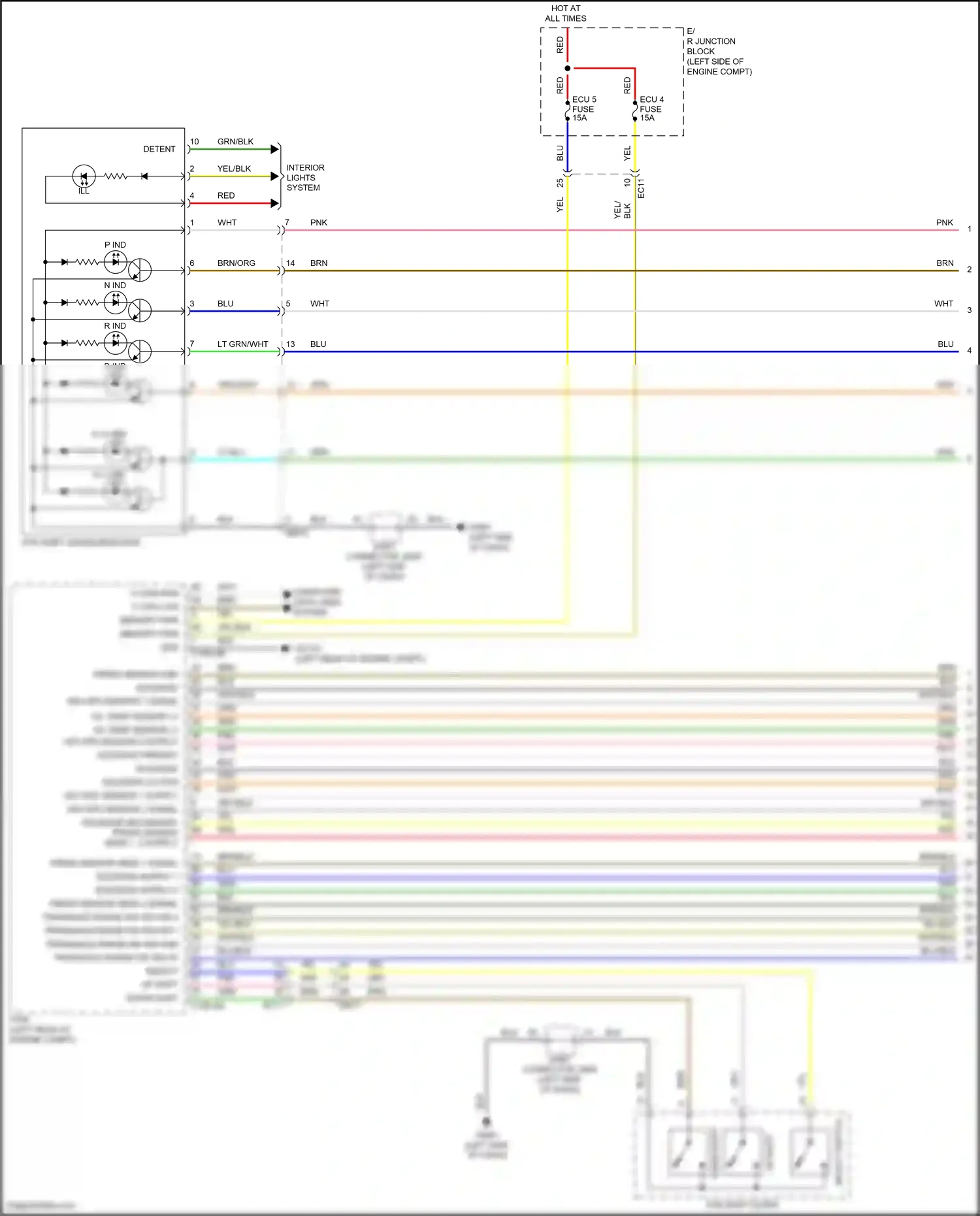 Wiring diagram down shift for Hyundai Venue I (2019-2024) (2 of 3)
