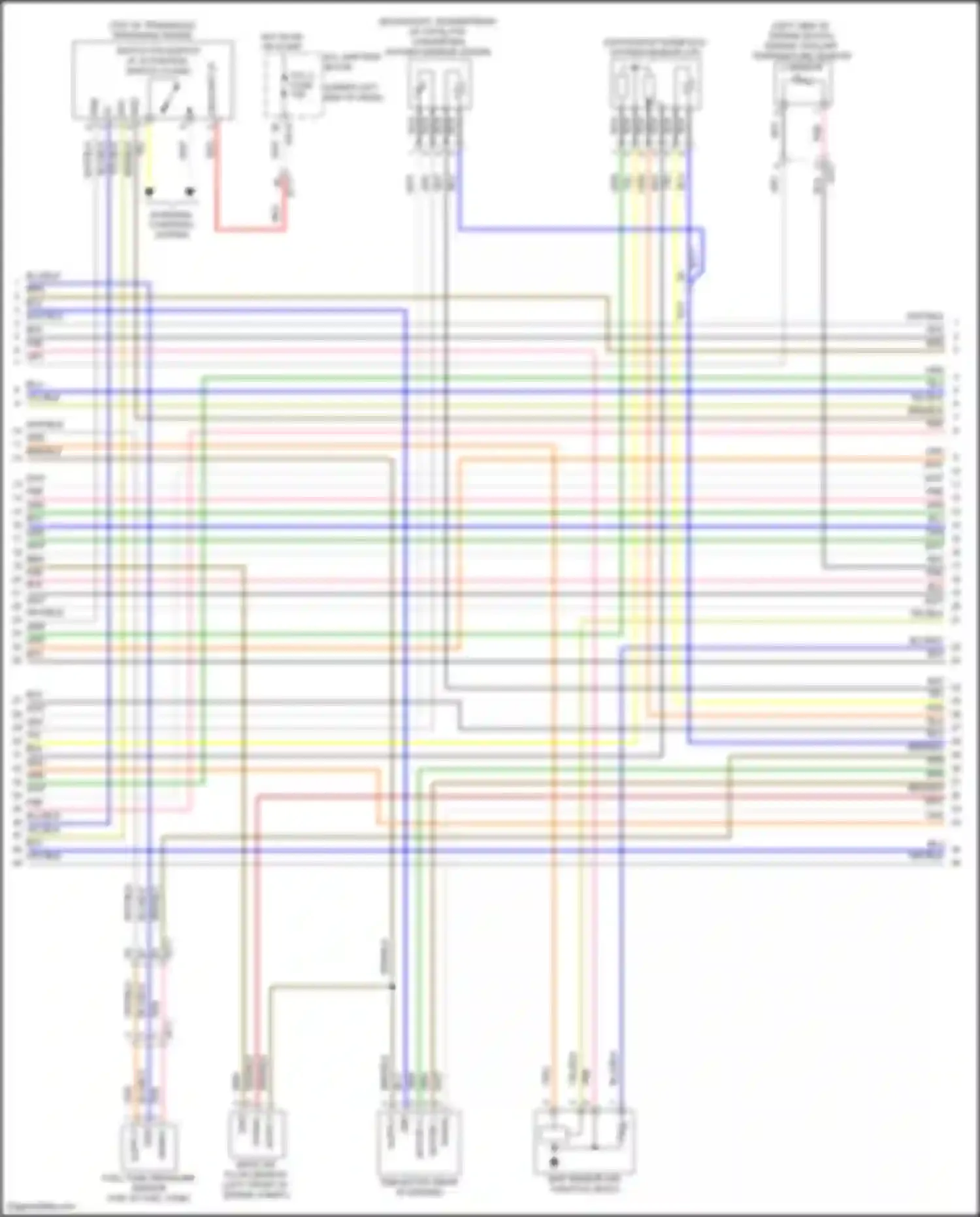 Wiring diagram engine coolant temperature sensor 2 sensor for Hyundai Venue I (2019-2024) (1 of 2)