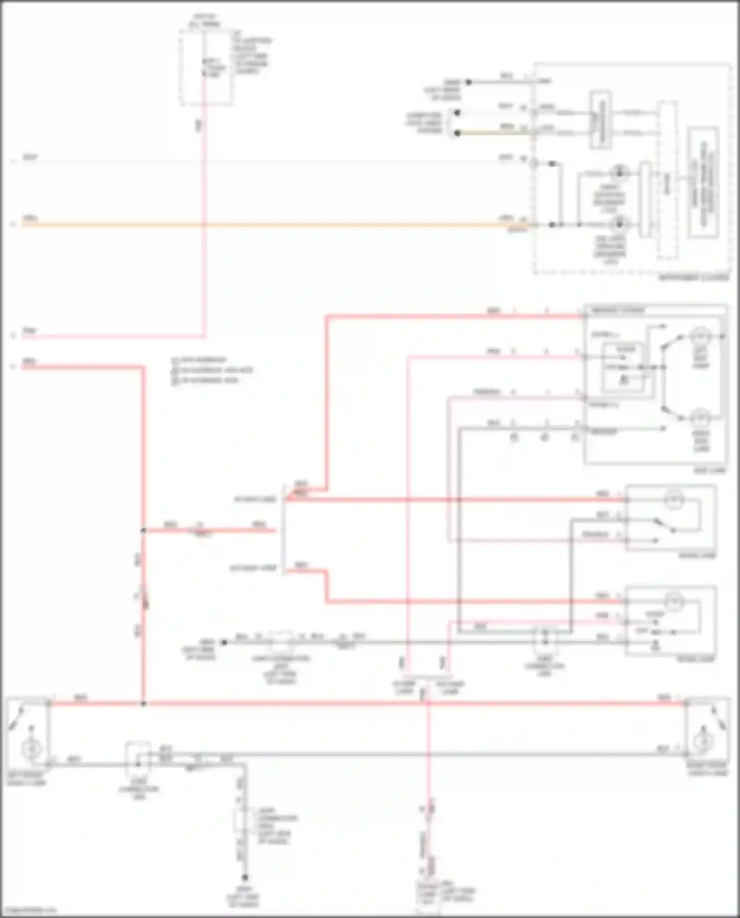 Wiring diagram mono tft lcd for Hyundai Venue I (2019-2024) (1 of 2)