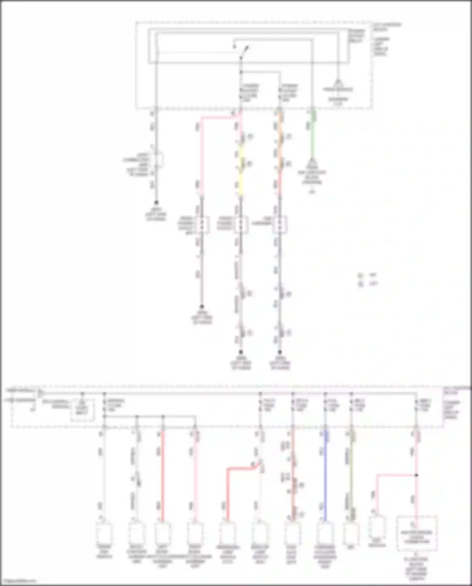Wiring diagram right blind-spot collision warning unit for Hyundai Venue I (2019-2024) (4 of 4)