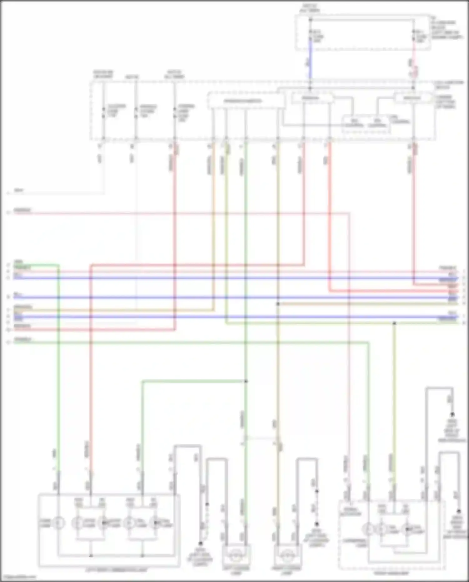 Wiring diagram tail lamp for Hyundai Venue I (2019-2024) (2 of 3)