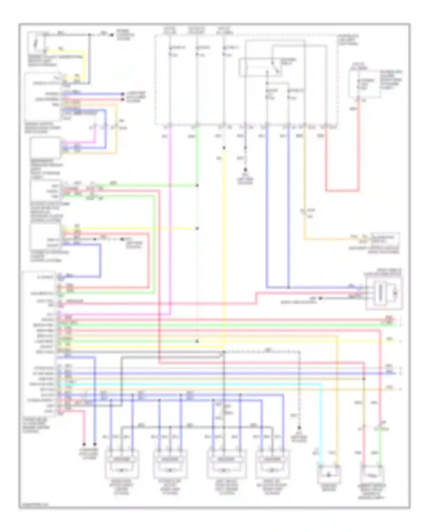 EX35 Infiniti I (2007-2013): Automatic a/c circuit (1 of 2)