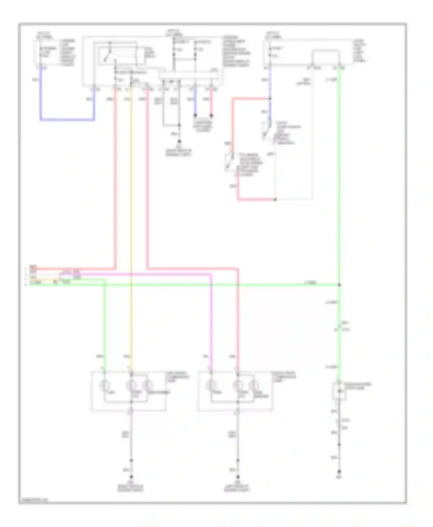 EX35 Infiniti I (2007-2013): Exterior lamps circuit (2 of 2)