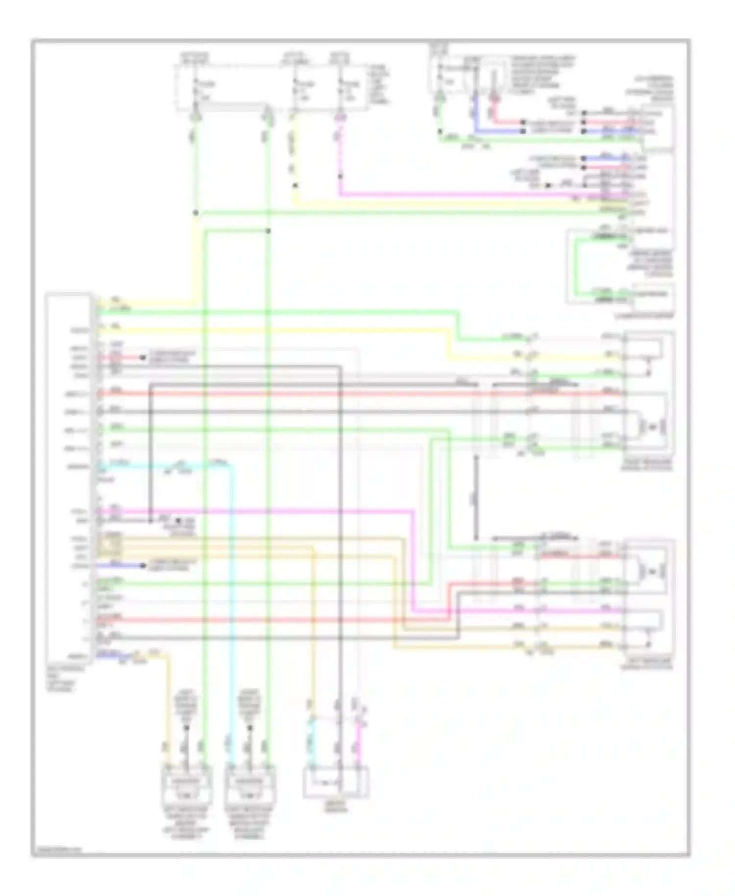 EX35 Infiniti I (2007-2013): Adaptive front lighting circuit