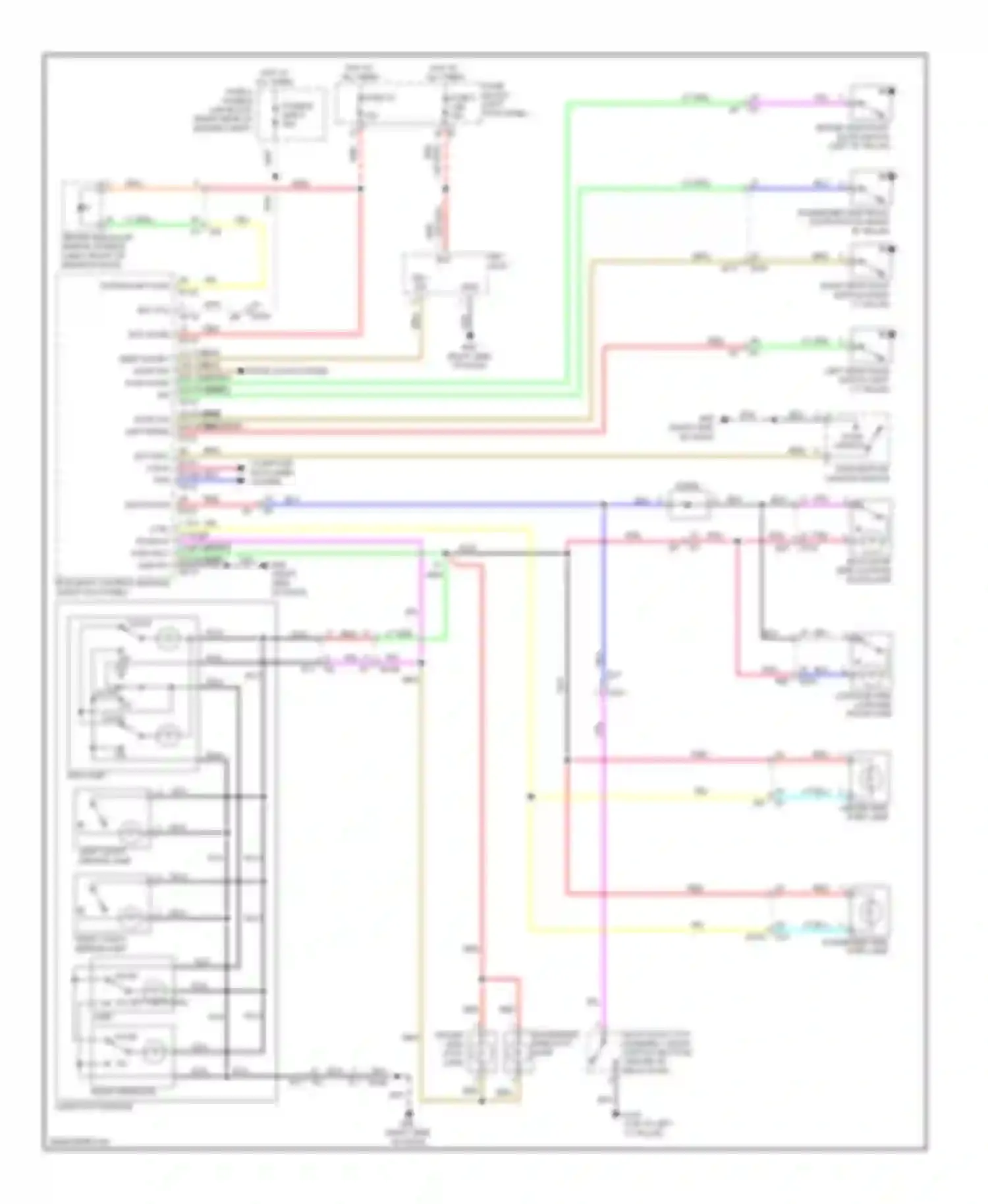 EX35 Infiniti I (2007-2013): Courtesy lamps circuit