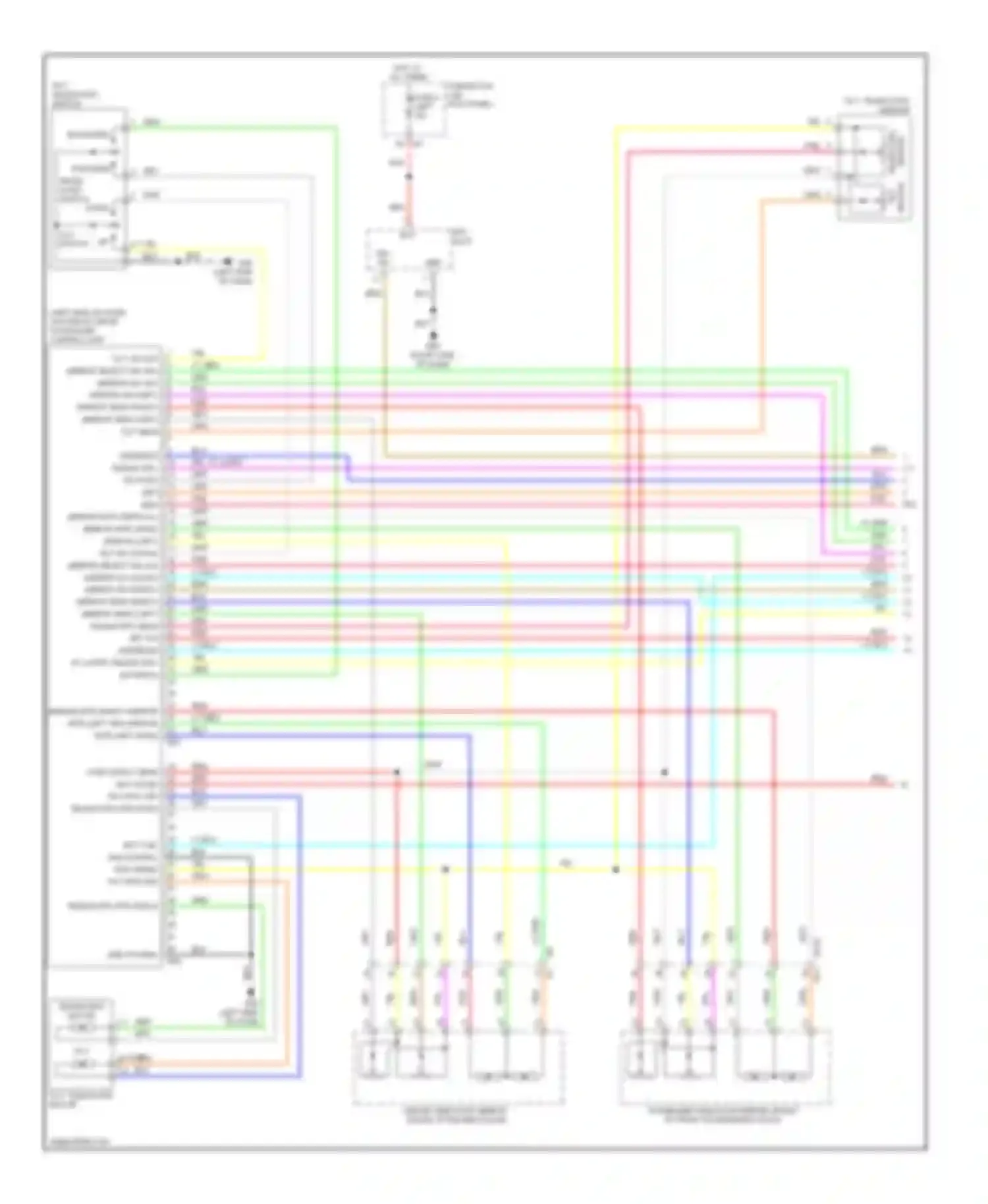 EX35 Infiniti I (2007-2013): Memory systems circuit (1 of 3)