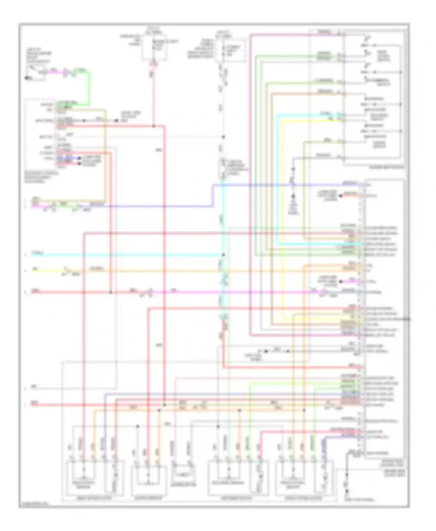 EX35 Infiniti I (2007-2013): Memory systems circuit (3 of 3)
