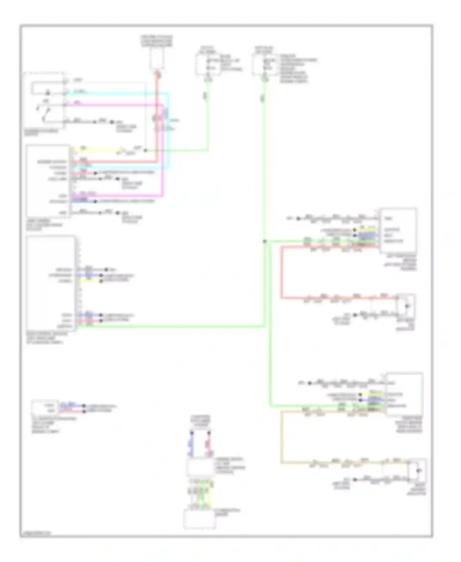 EX35 Infiniti I (2007-2013): Blind spot information system circuit