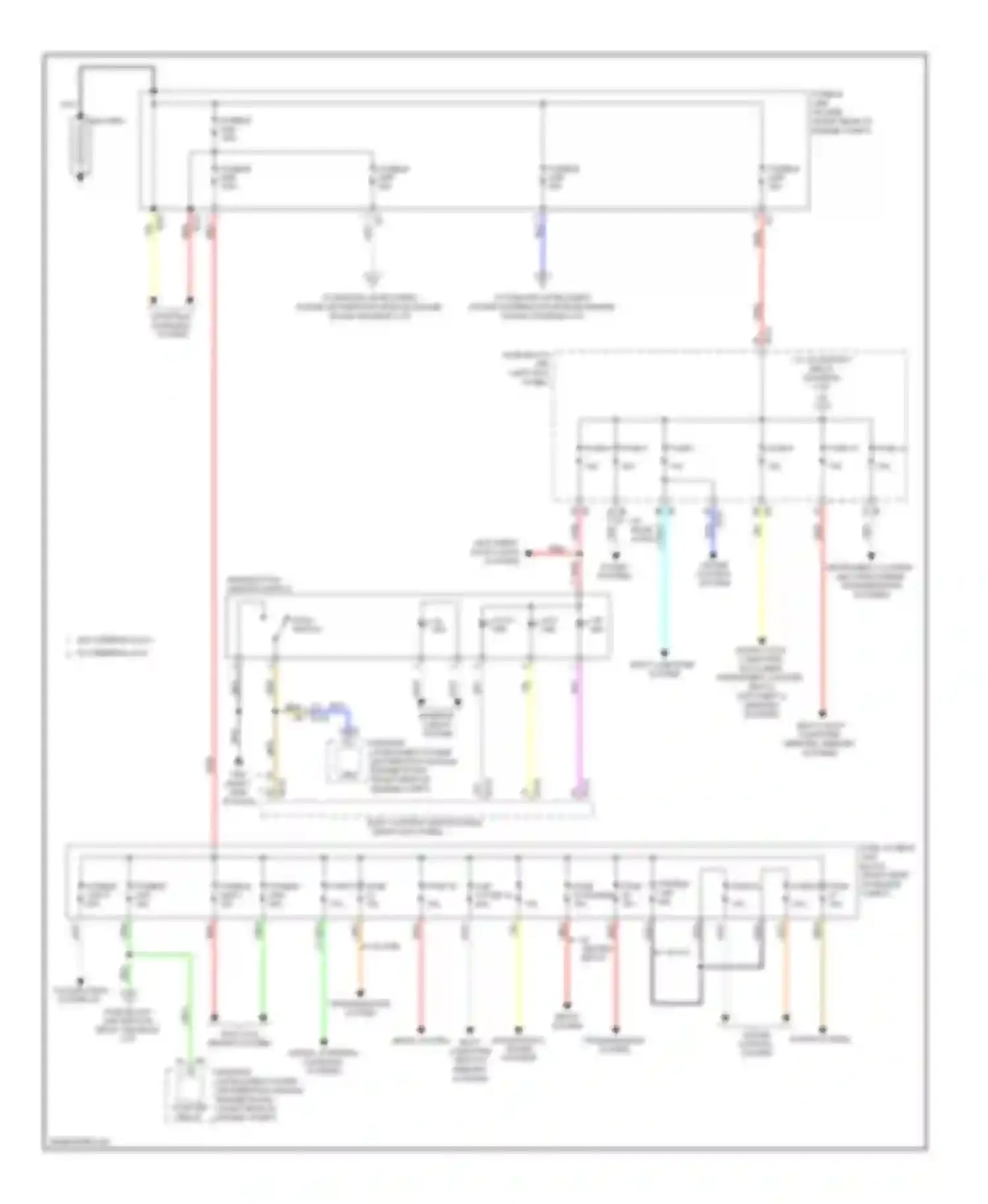 EX35 Infiniti I (2007-2013): Power distribution circuit (1 of 3)