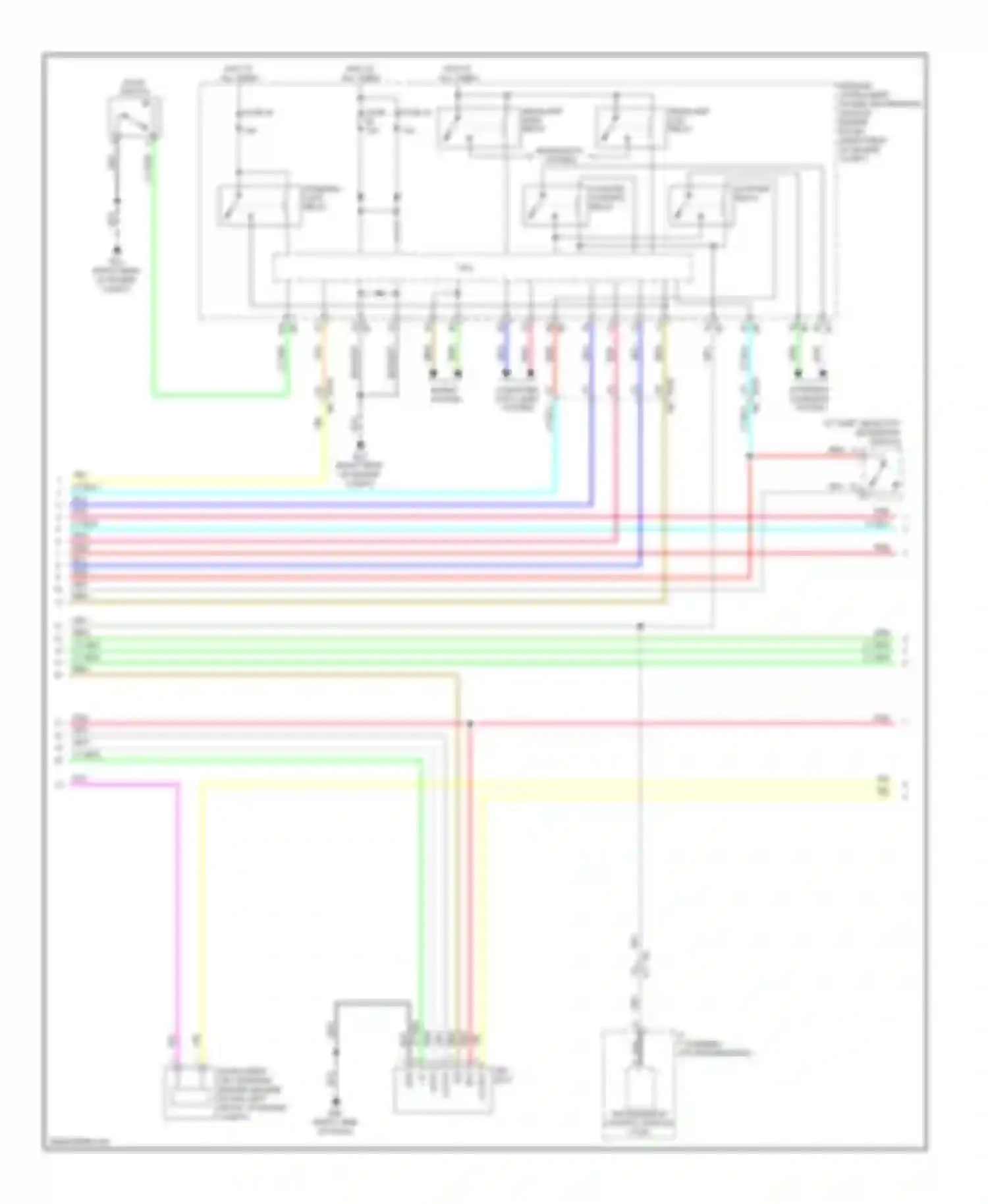 EX35 Infiniti I (2007-2013): Power door locks circuit (3 of 4)