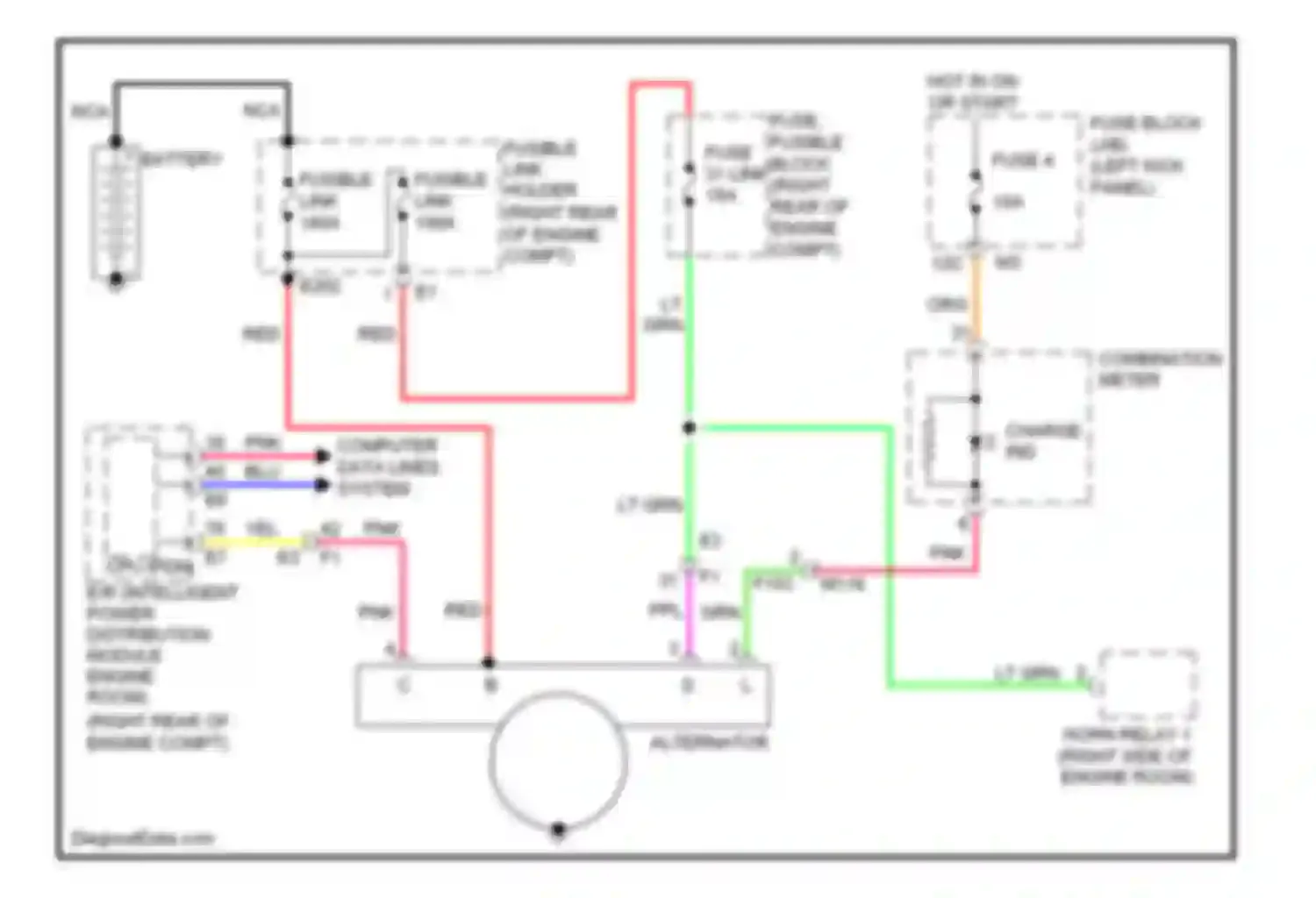EX35 Infiniti I (2007-2013): Charging circuit