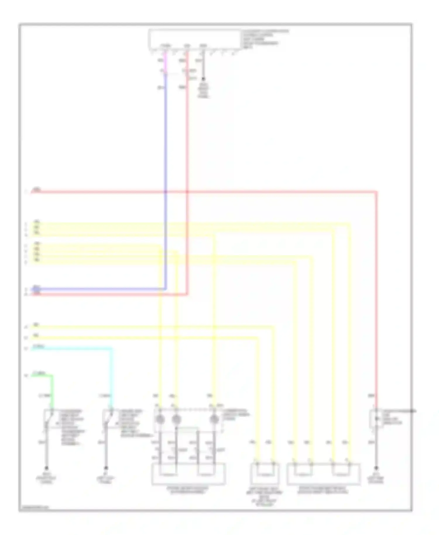 EX35 Infiniti I (2007-2013): Supplemental restraints circuit (2 of 2)