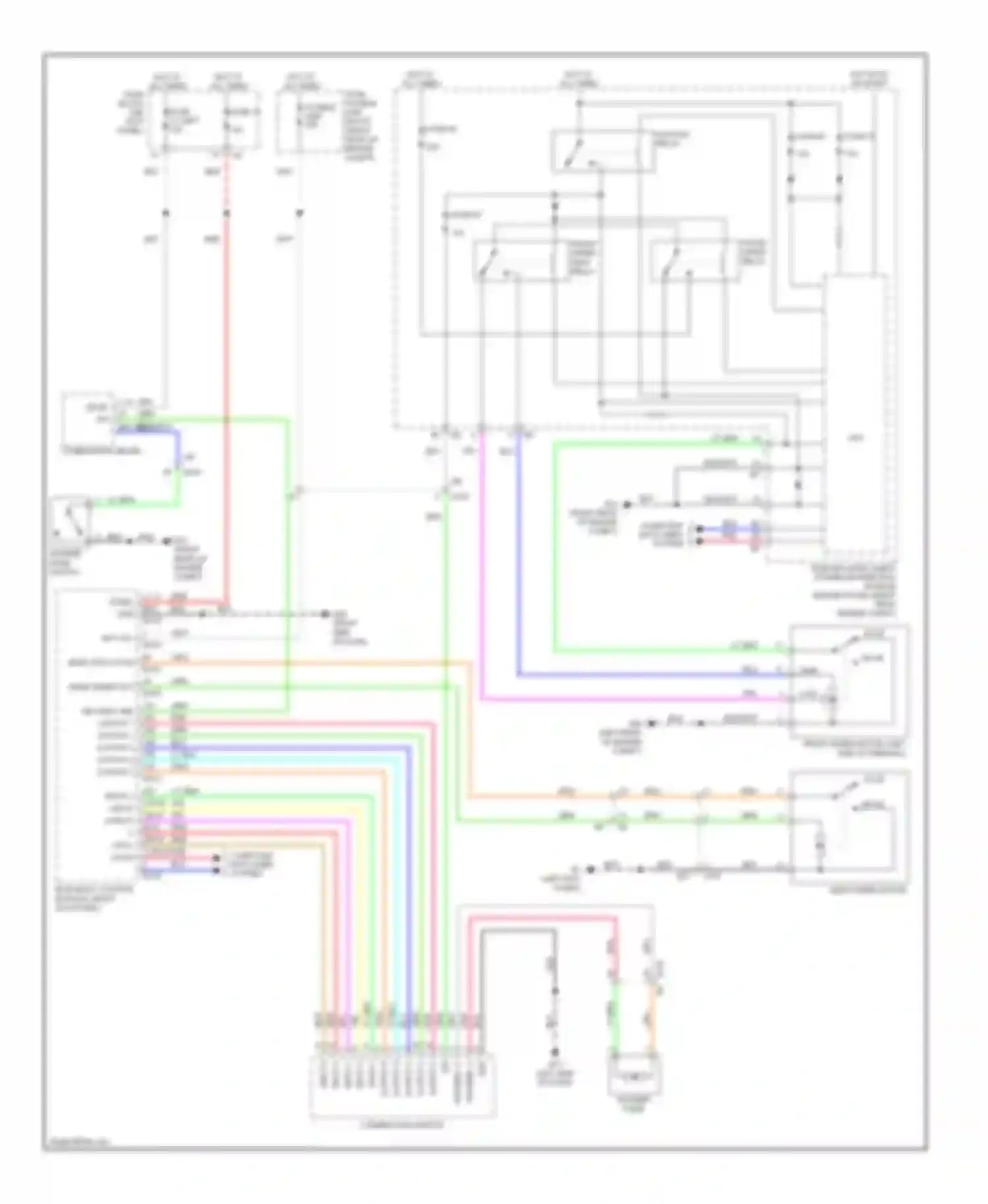 EX35 Infiniti I (2007-2013): Wiper/washer circuit