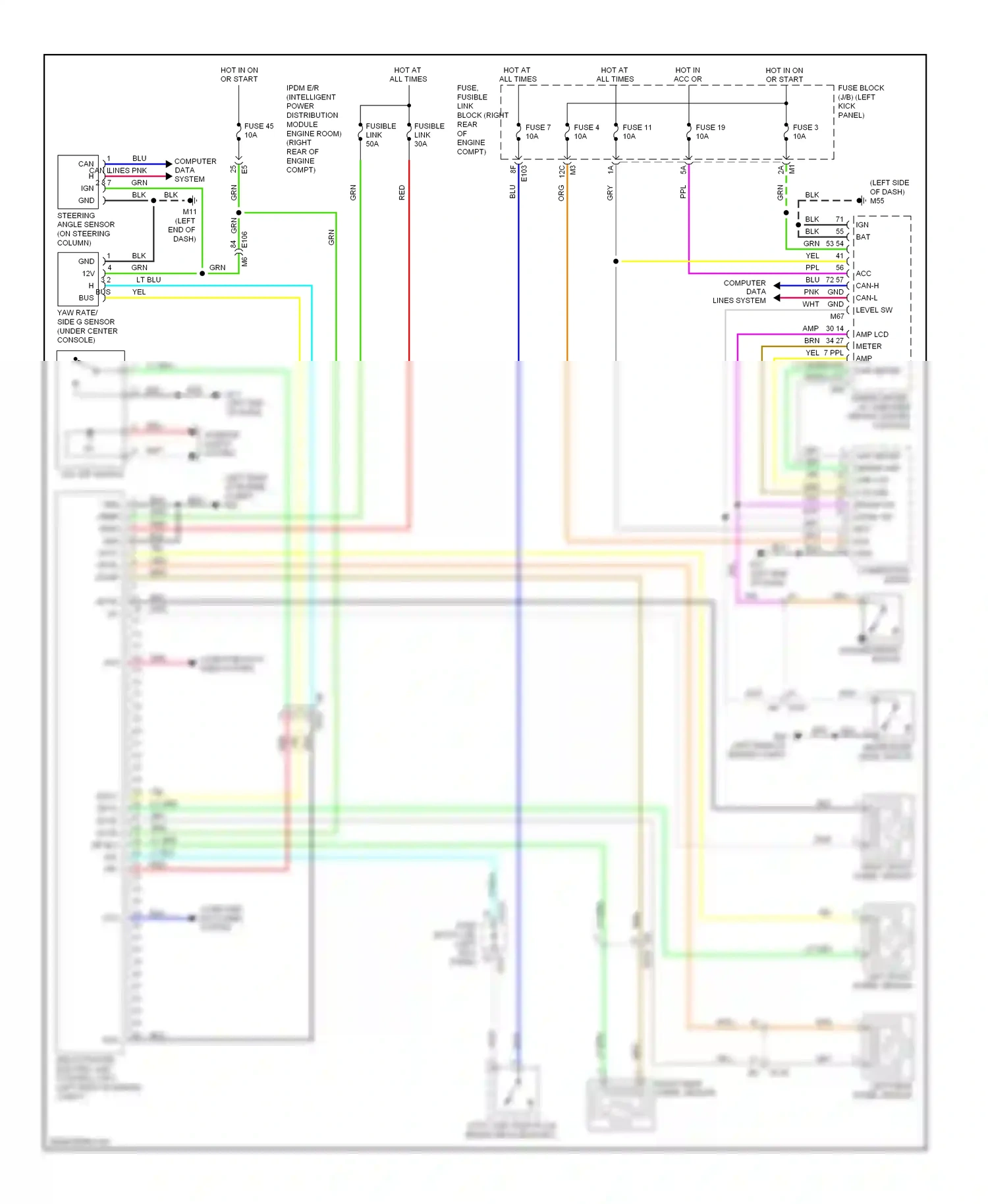 Infiniti EX35 I (2007-2013) computer data lines system wiring diagram  (1 of 45)