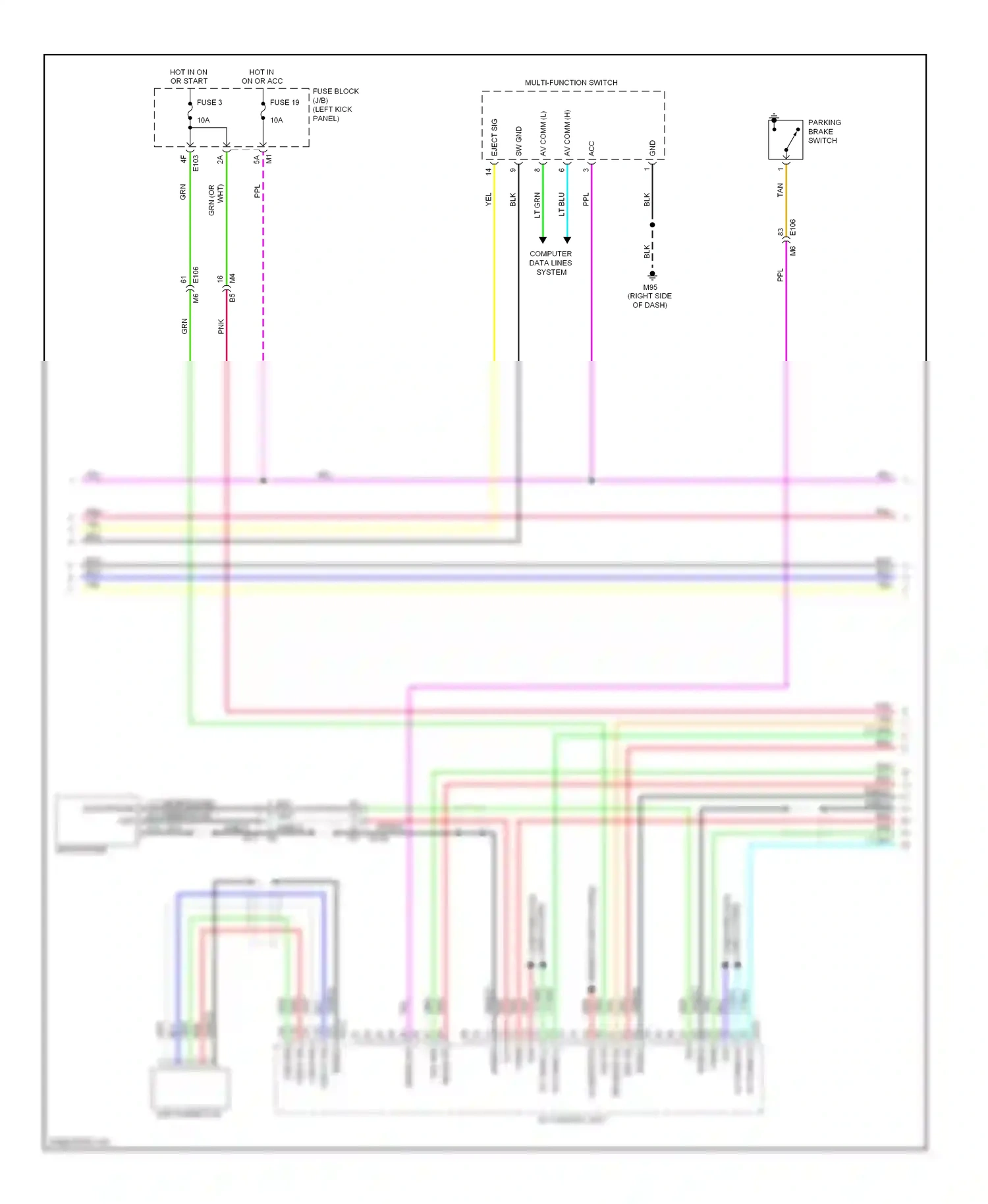 Infiniti EX35 I (2007-2013) multi- function switch wiring diagram  (1 of 4)