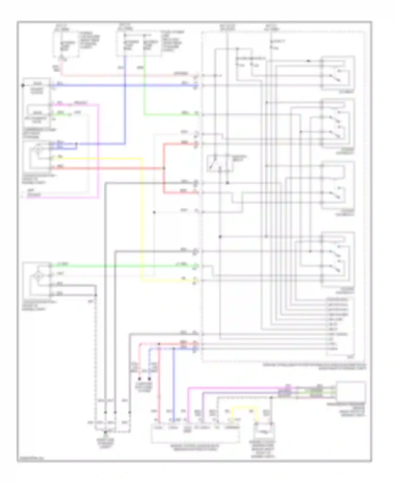 FX35 Infiniti I facelift (2006-2008): Automatic a/c circuit (2 of 2)