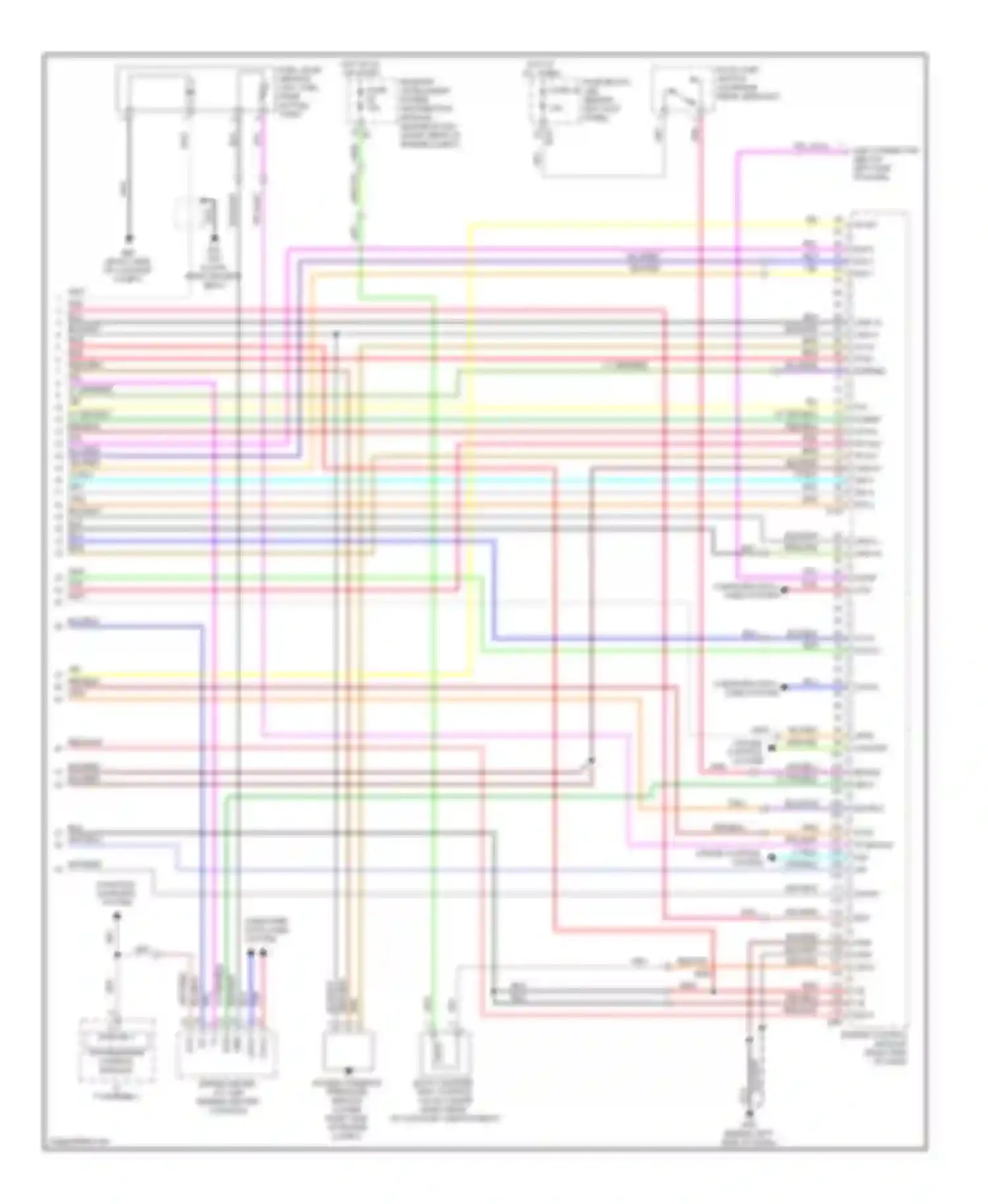 FX35 Infiniti I facelift (2006-2008): Wiring diagram engine performance 3.5l (4 of 4)