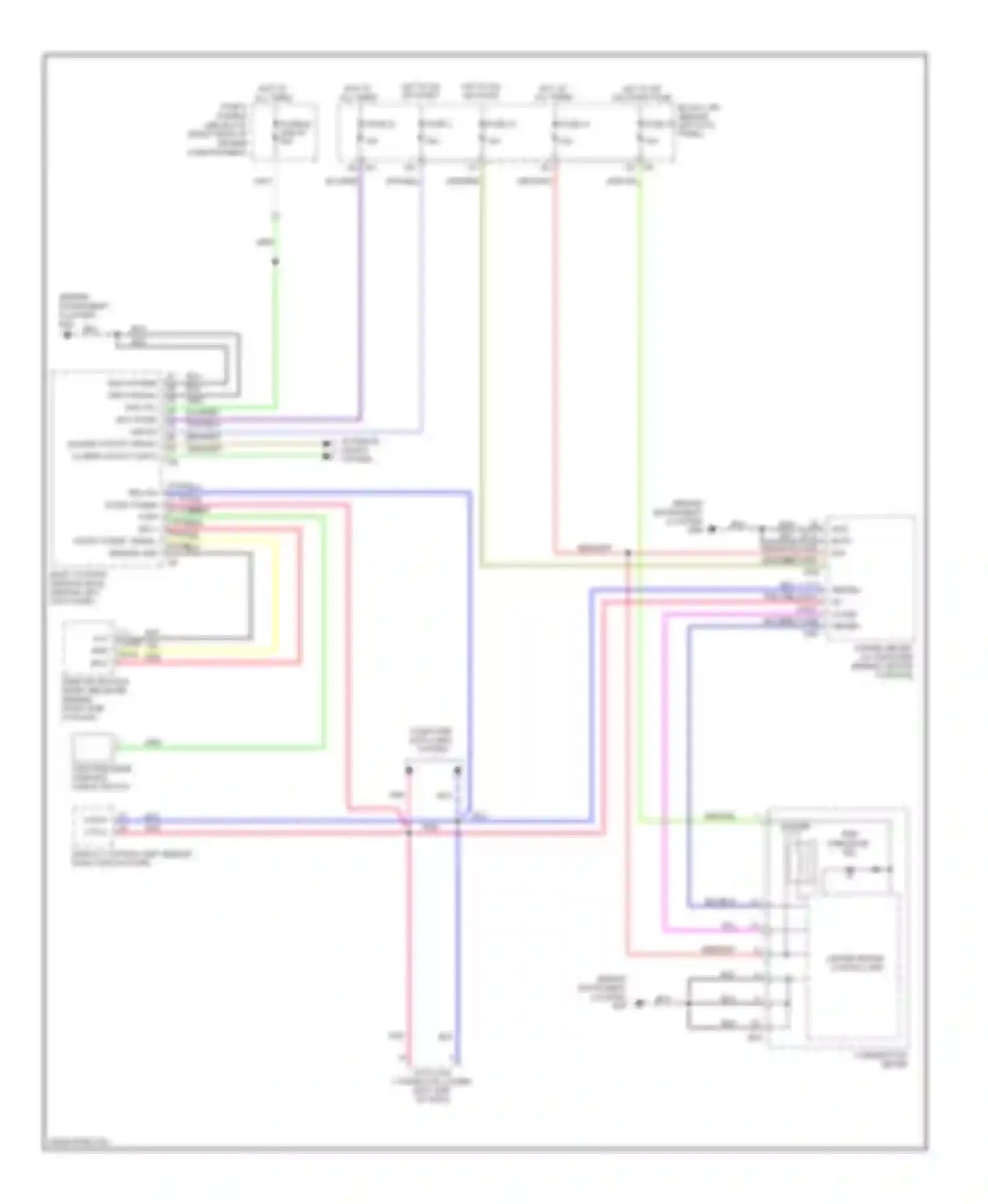 Wiring diagram 39 40 15 19 20 18 can-h can-l tpms mode trg sw kless tuner pwr sply pnk for Infiniti FX35 I facelift (2006-2008) (1 of 1)