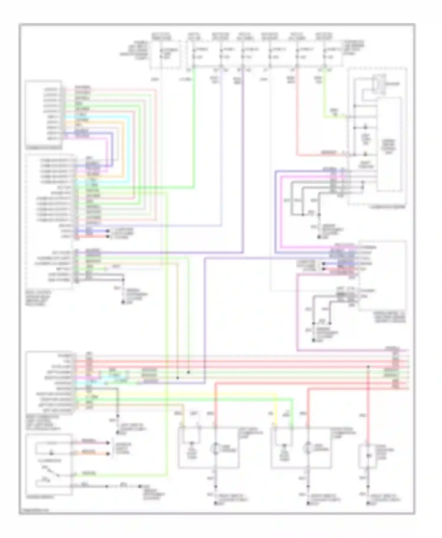 Wiring diagram computer data lines system for Infiniti FX35 I facelift (2006-2008) (14 of 30)