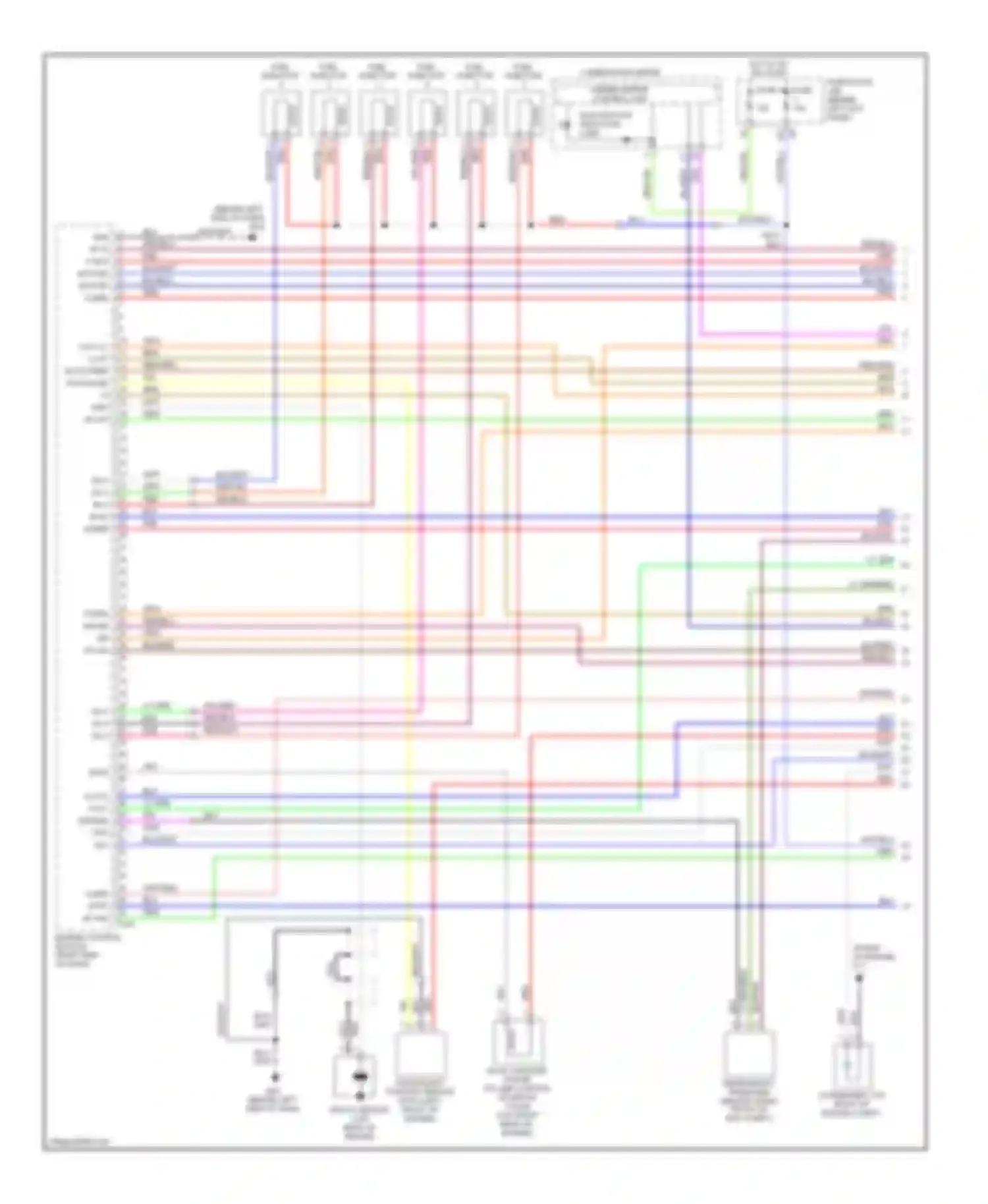 Wiring diagram inj 6 inj 4 inj 2 for Infiniti FX35 I facelift (2006-2008) (1 of 1)