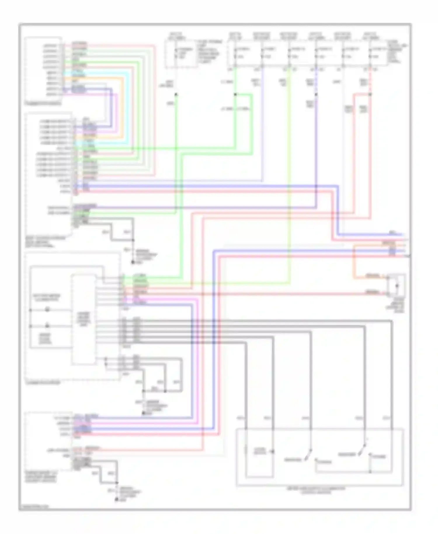 Wiring diagram released pushed for Infiniti FX35 I facelift (2006-2008) (2 of 2)