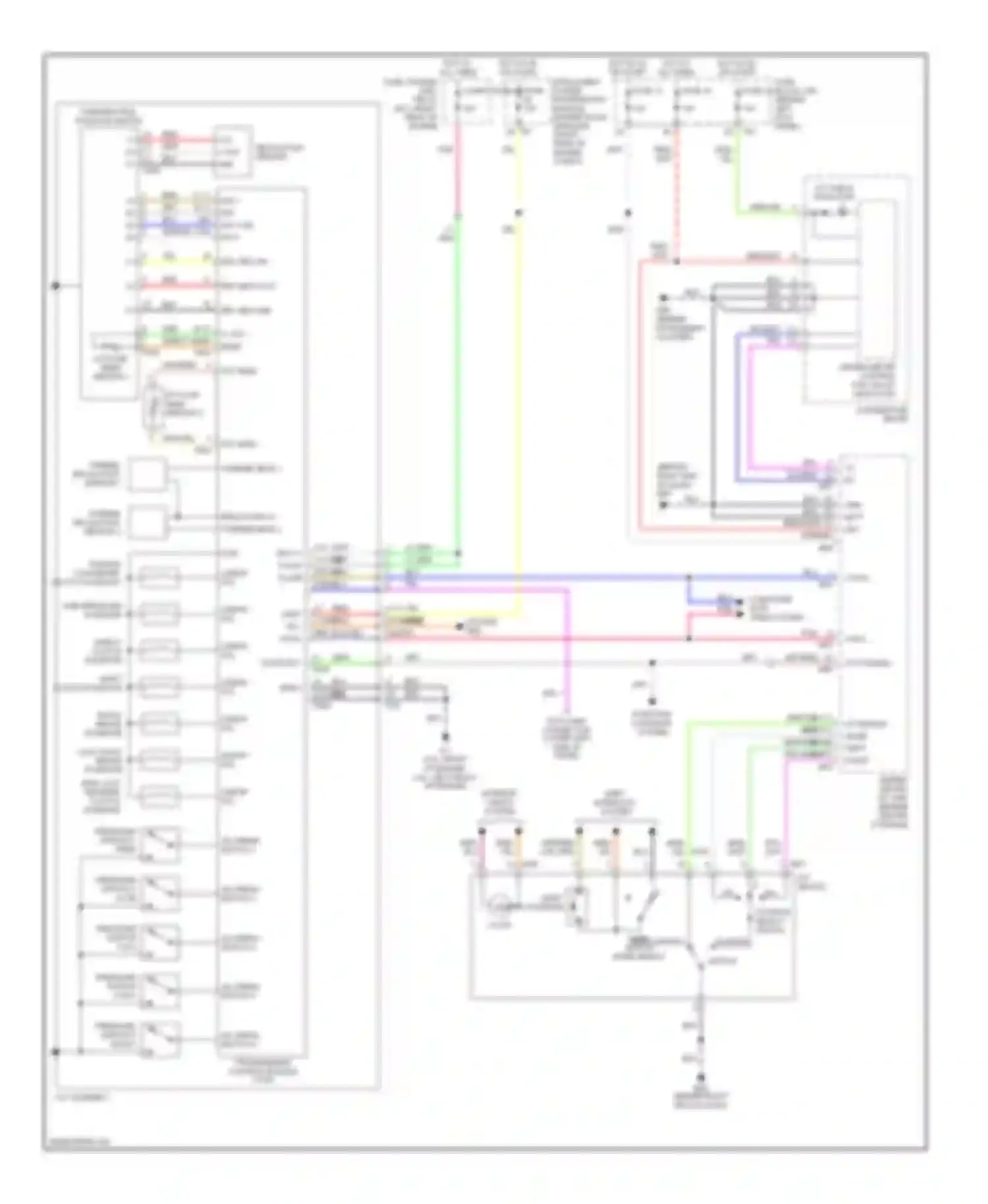 Wiring diagram turbine revolution sensor 2 for Infiniti FX35 I facelift (2006-2008) (1 of 1)