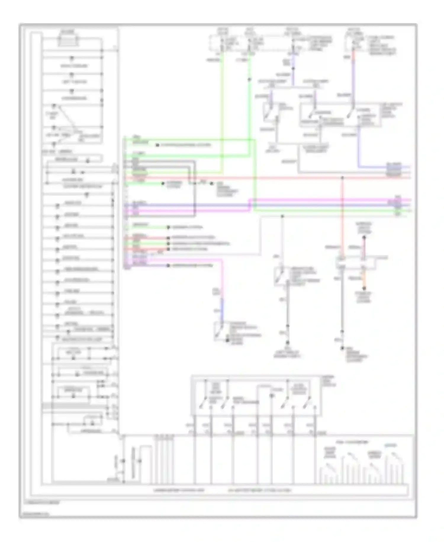 Wiring diagram water temp gauge for Infiniti FX35 I facelift (2006-2008) (1 of 1)
