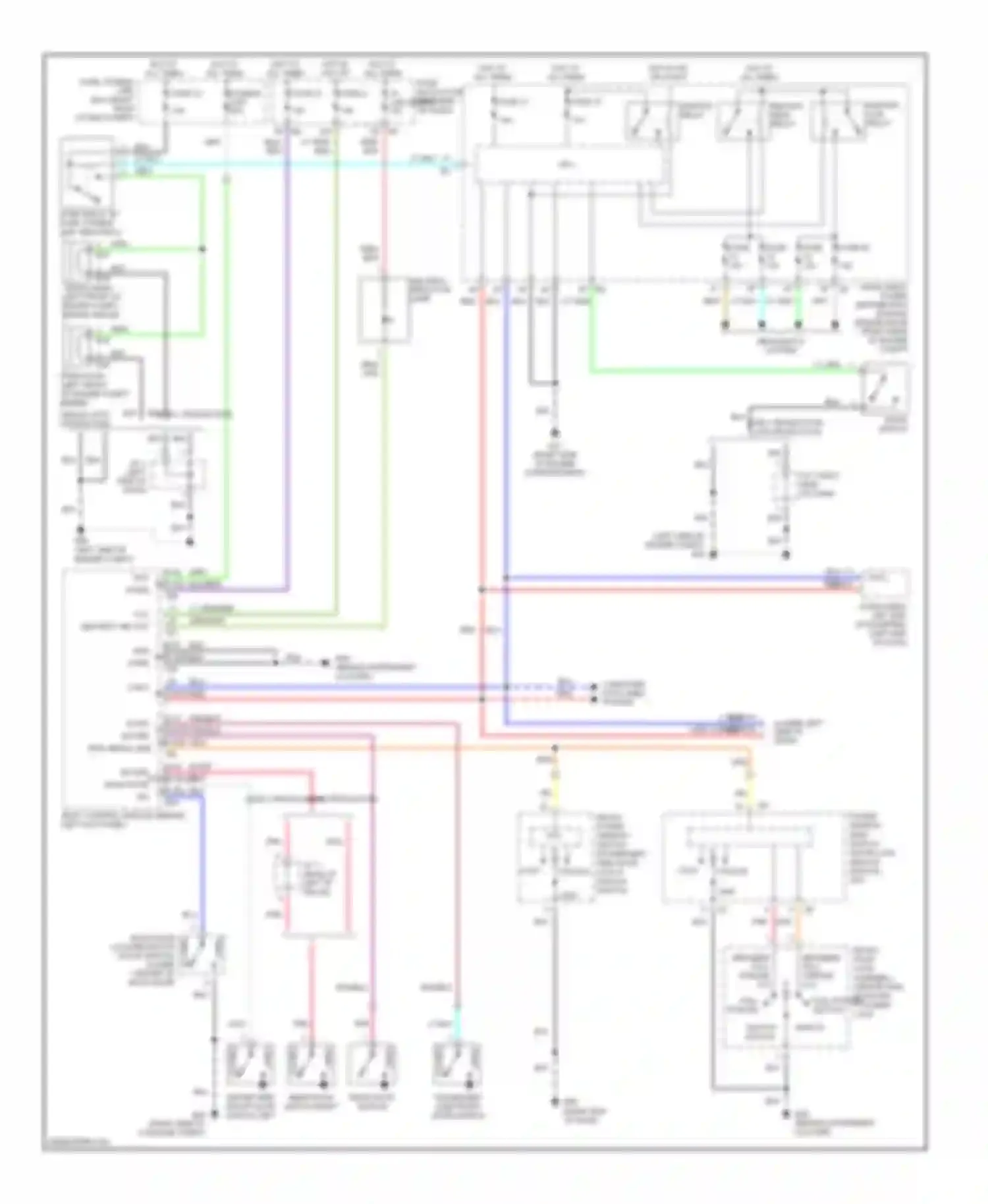 FX35 Infiniti I (2002-2006): Forced entry circuit
