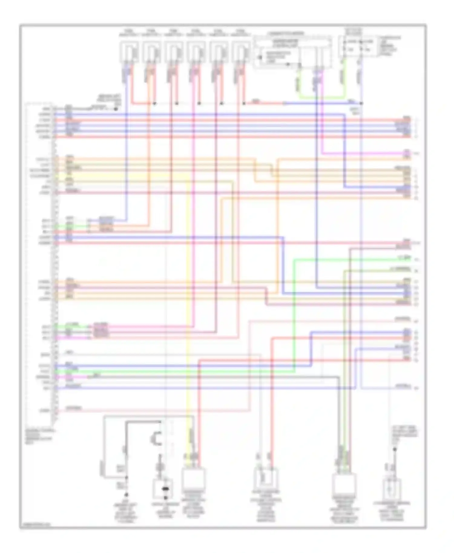 FX35 Infiniti I (2002-2006): Wiring diagram engine performance 3.5l, early production (1 of 4)