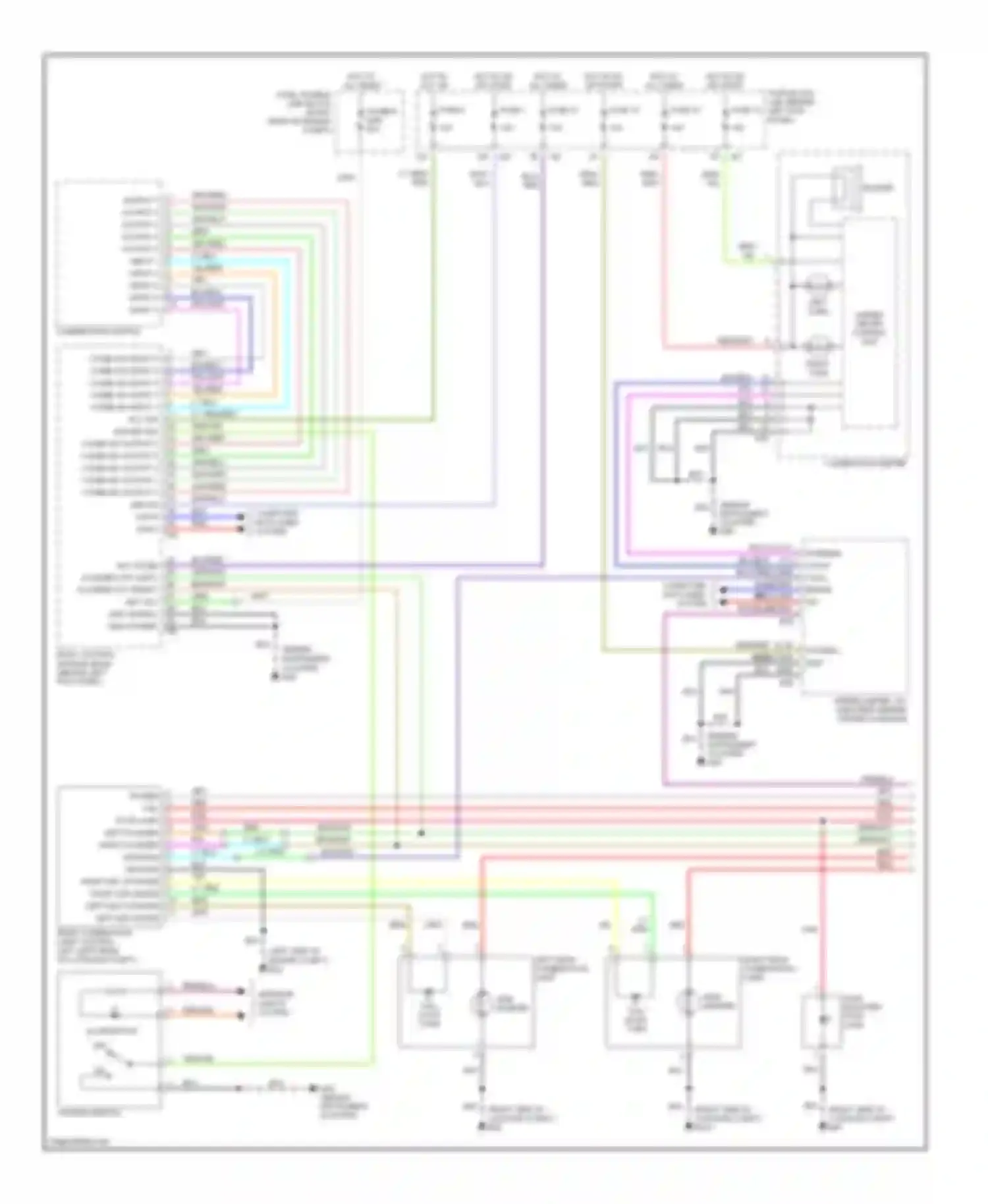 FX35 Infiniti I (2002-2006): Exterior lamps circuit, late production (1 of 2)