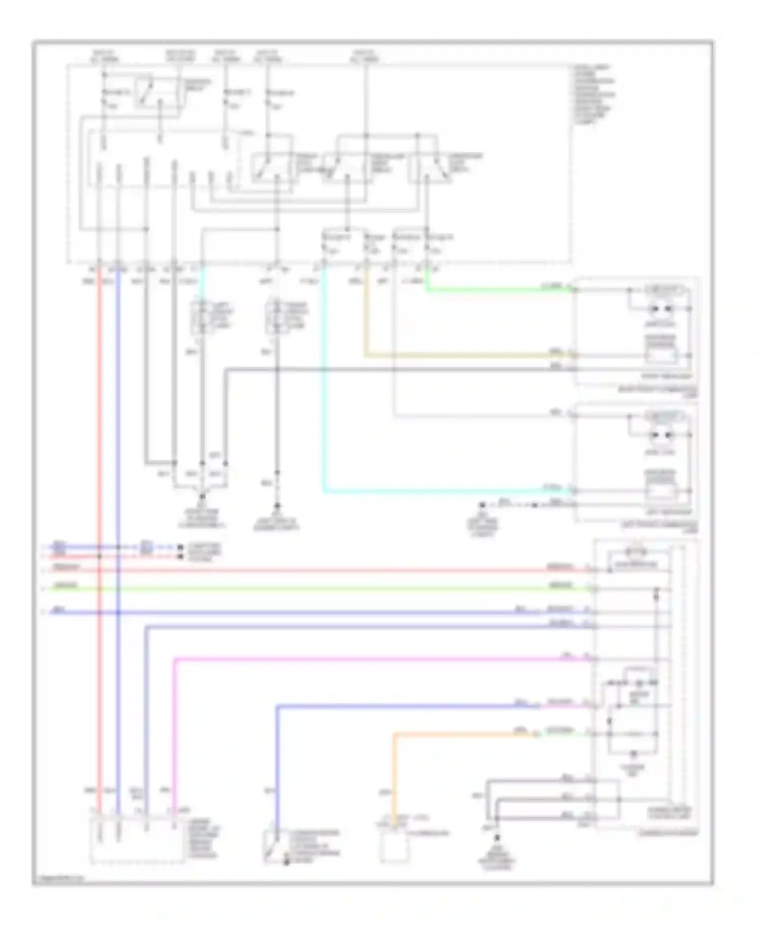 FX35 Infiniti I (2002-2006): Headlights circuit (2 of 2)