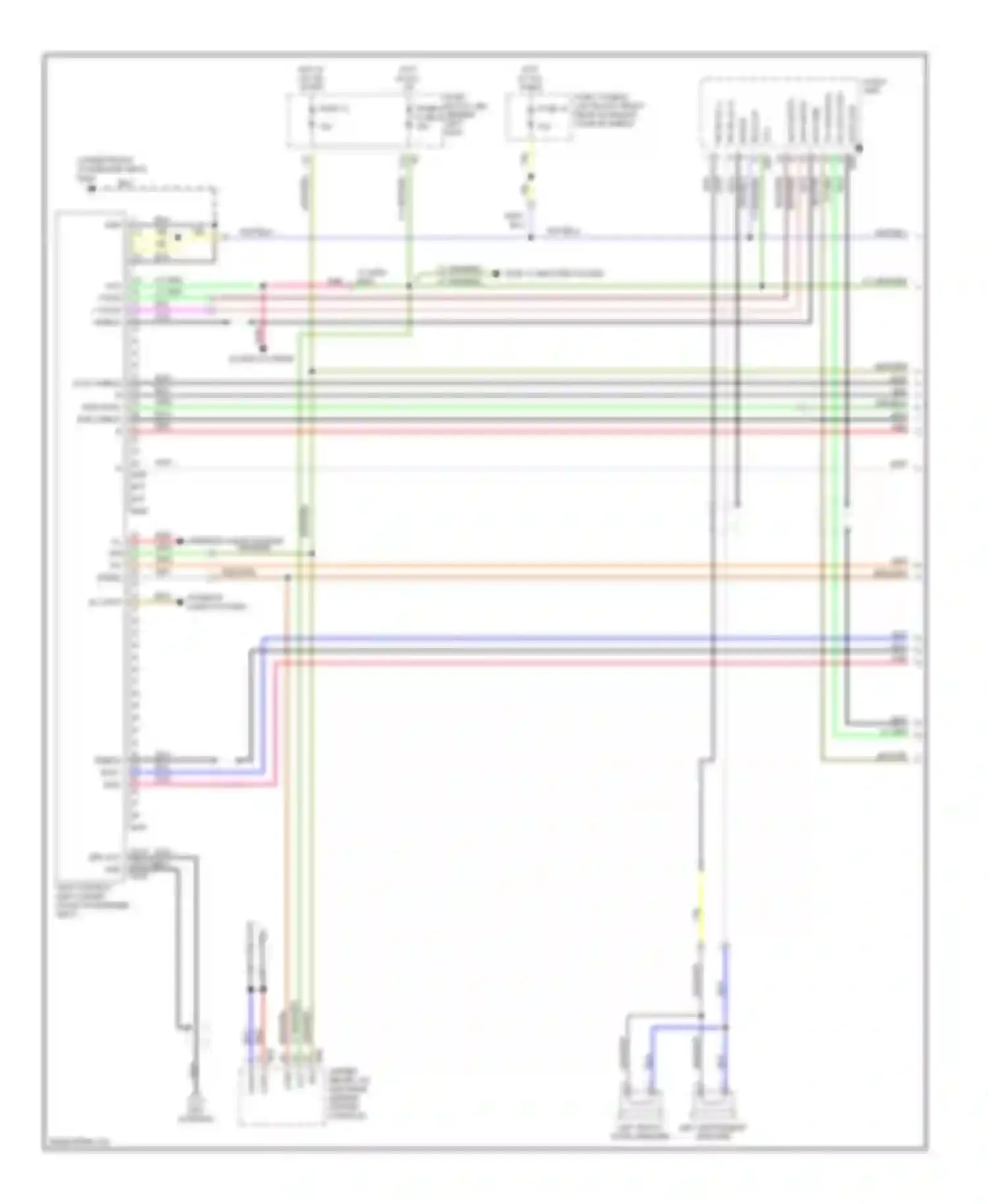 FX35 Infiniti I (2002-2006): Navigation circuit, without bose system (1 of 2)