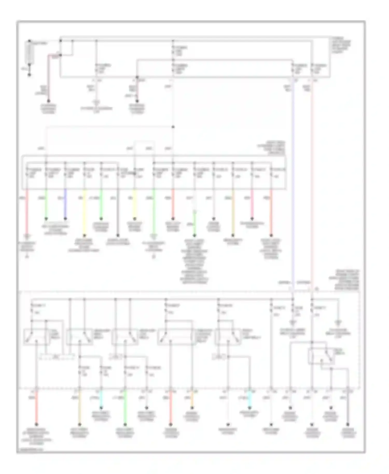 FX35 Infiniti I (2002-2006): Power distribution circuit (1 of 3)