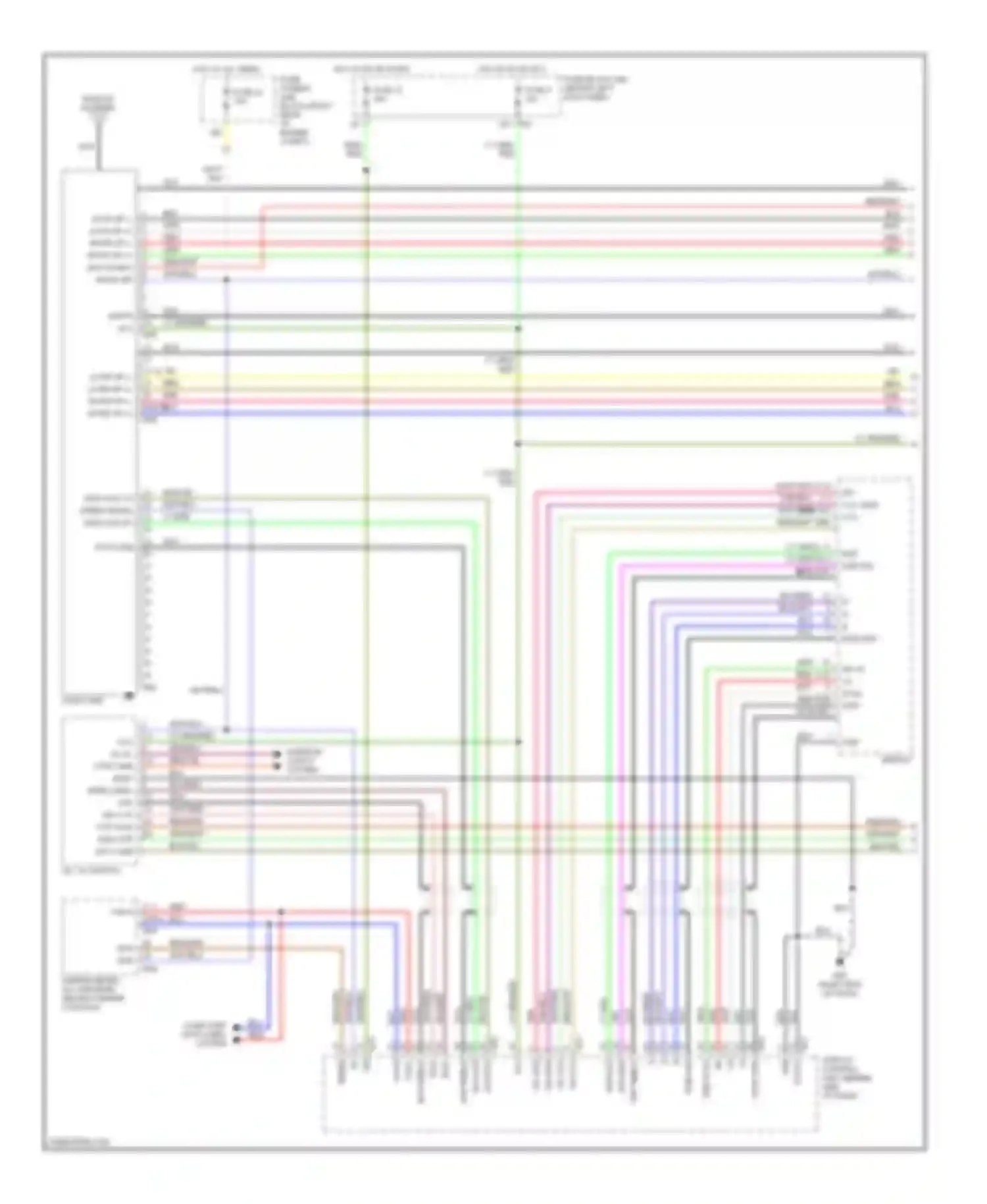 FX35 Infiniti I (2002-2006): Base radio circuit, with navigation (1 of 2)