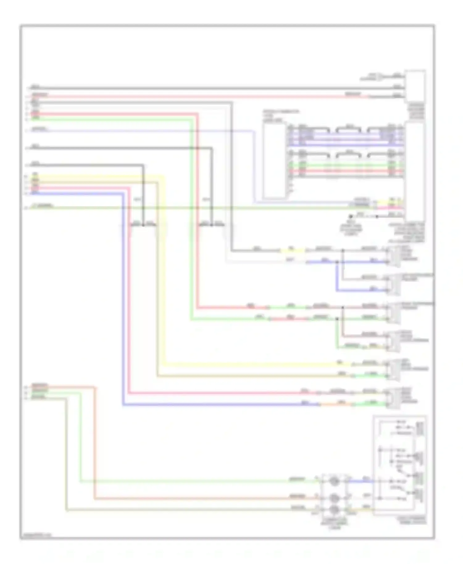 FX35 Infiniti I (2002-2006): Base radio circuit, with navigation (2 of 2)