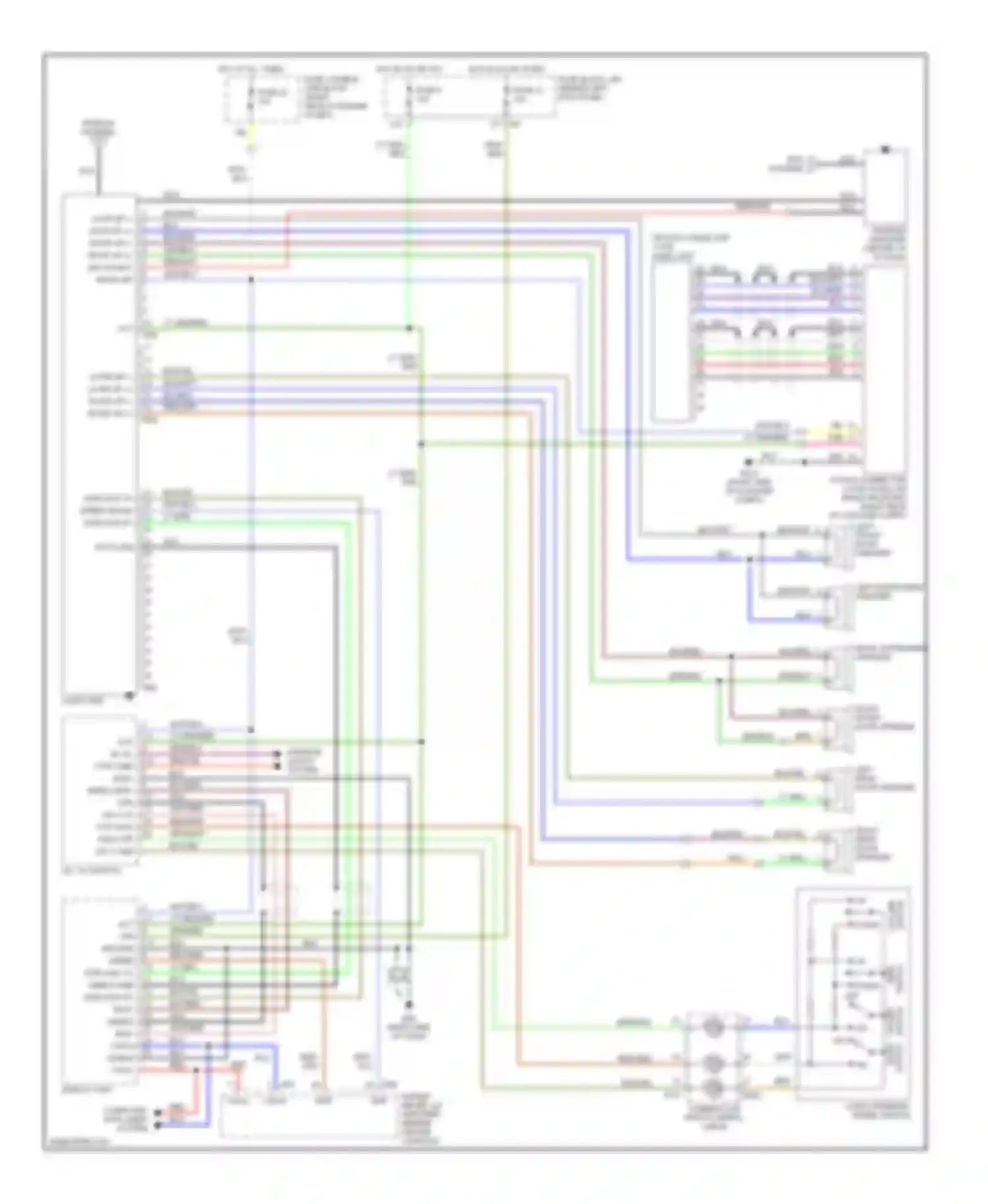 FX35 Infiniti I (2002-2006): Base radio circuit, without navigation