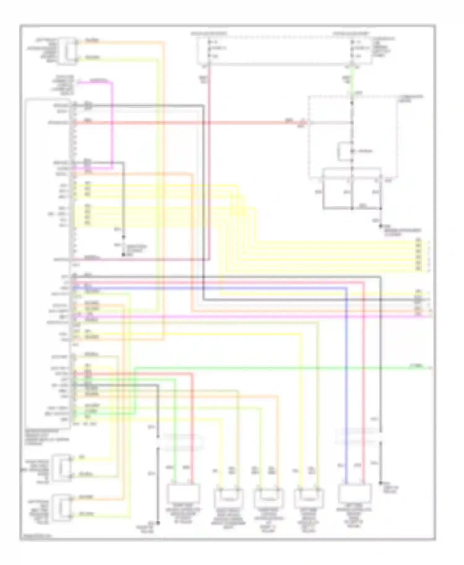 FX35 Infiniti I (2002-2006): Supplemental restraints circuit (1 of 2)