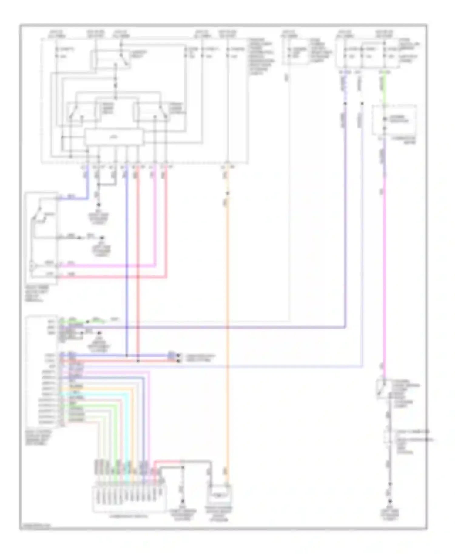 FX35 Infiniti I (2002-2006): Front wiper/washer circuit