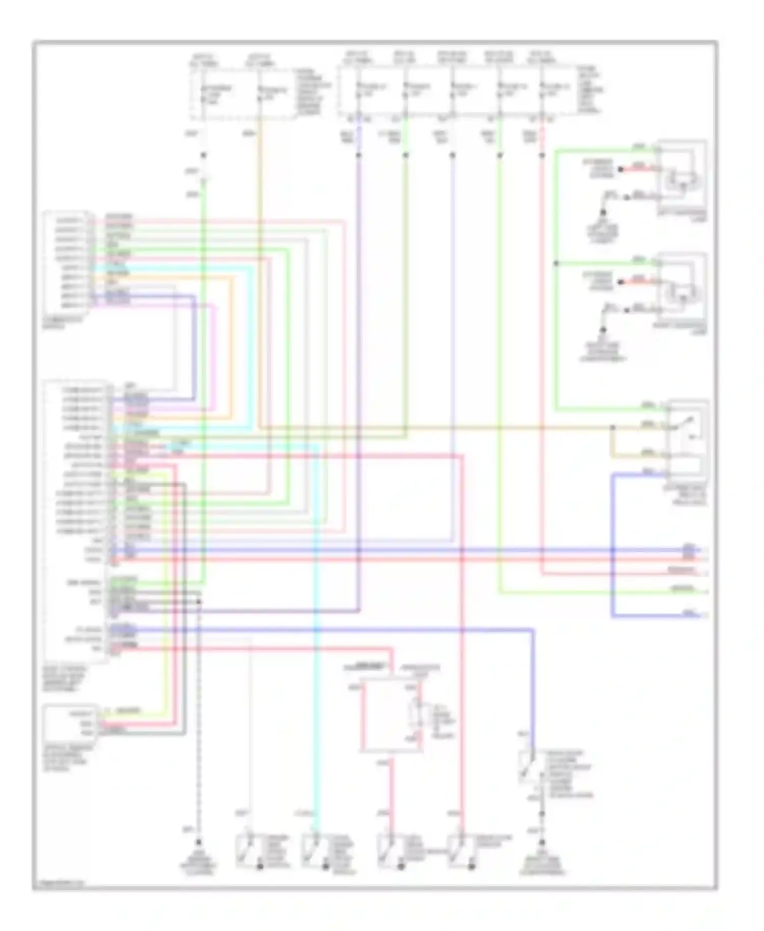 Wiring diagram combination switch for Infiniti FX35 I (2002-2006) (5 of 7)