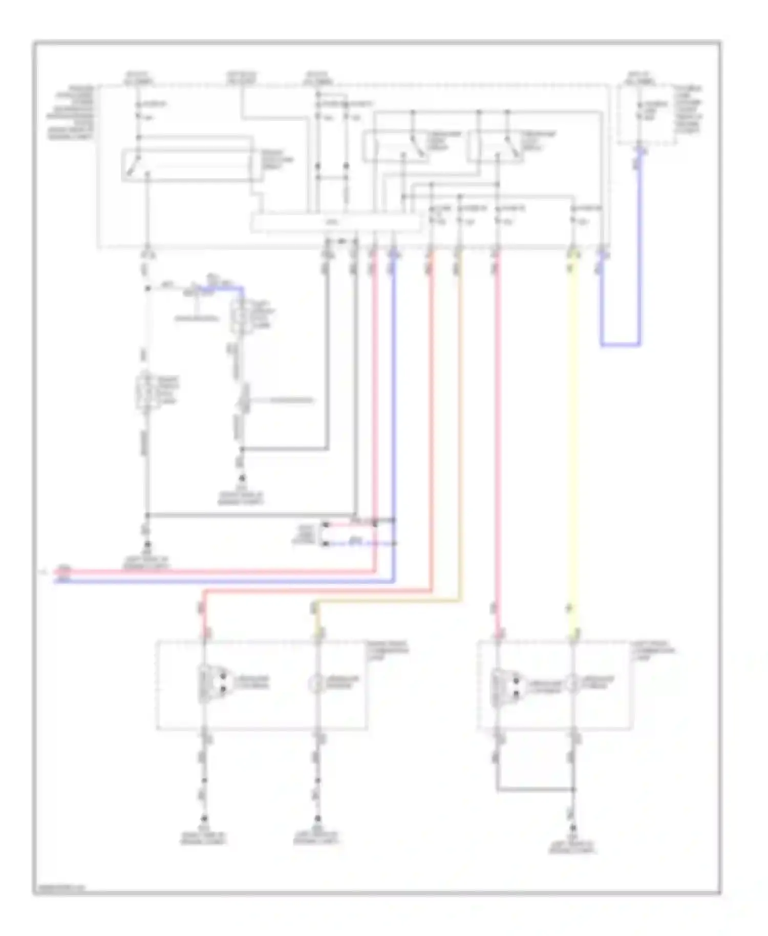 FX35 Infiniti II facelift (2011-2013): Headlamps circuit (2 of 2)