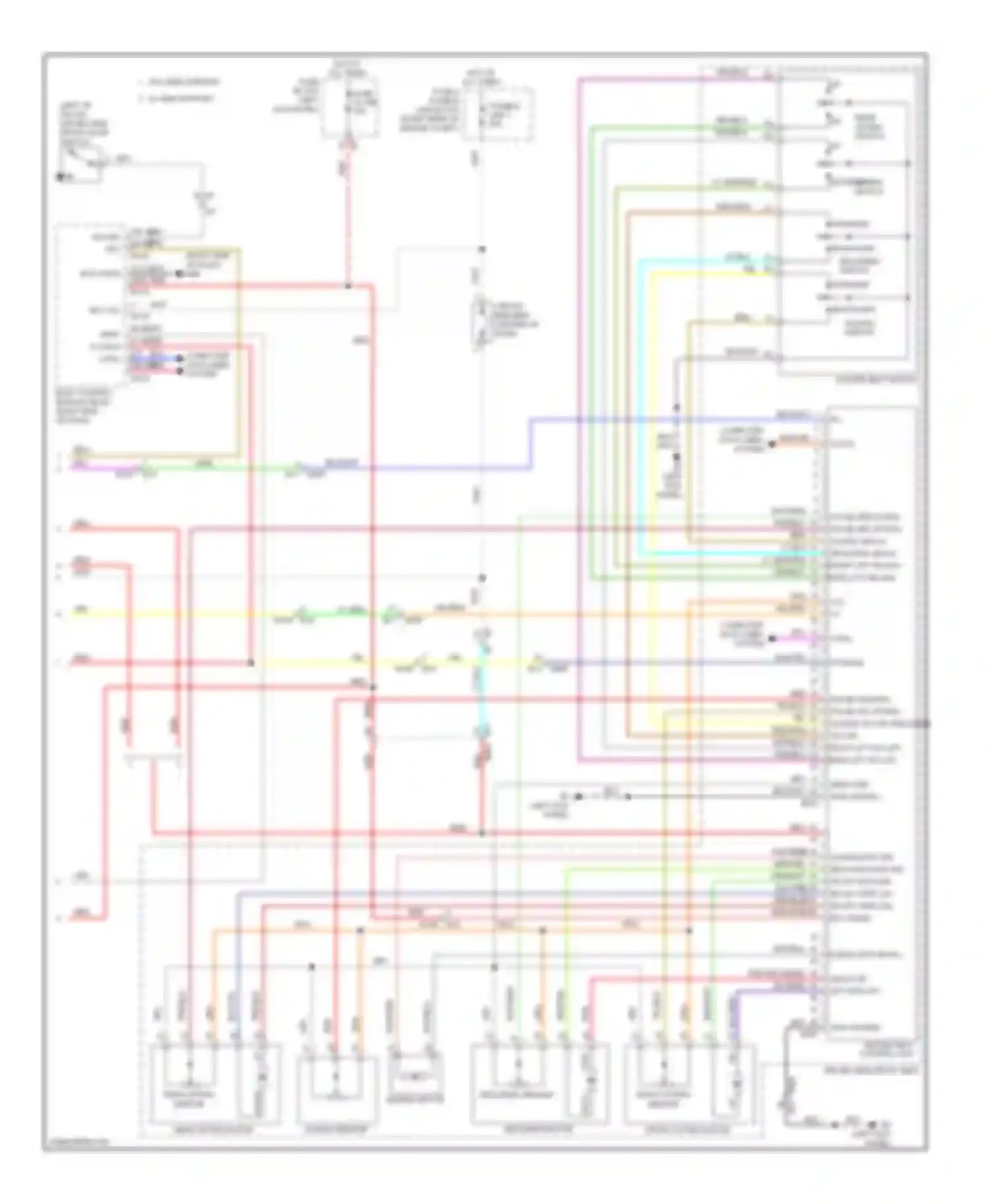 FX35 Infiniti II facelift (2011-2013): Memory systems circuit (3 of 3)