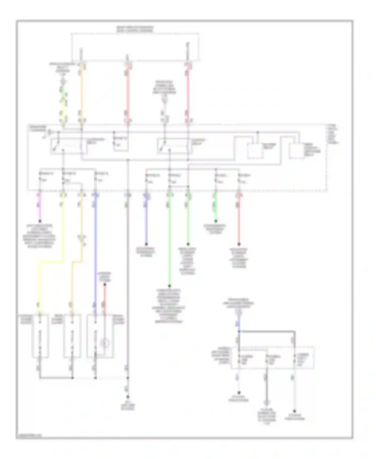 FX35 Infiniti II facelift (2011-2013): Power distribution circuit (2 of 3)