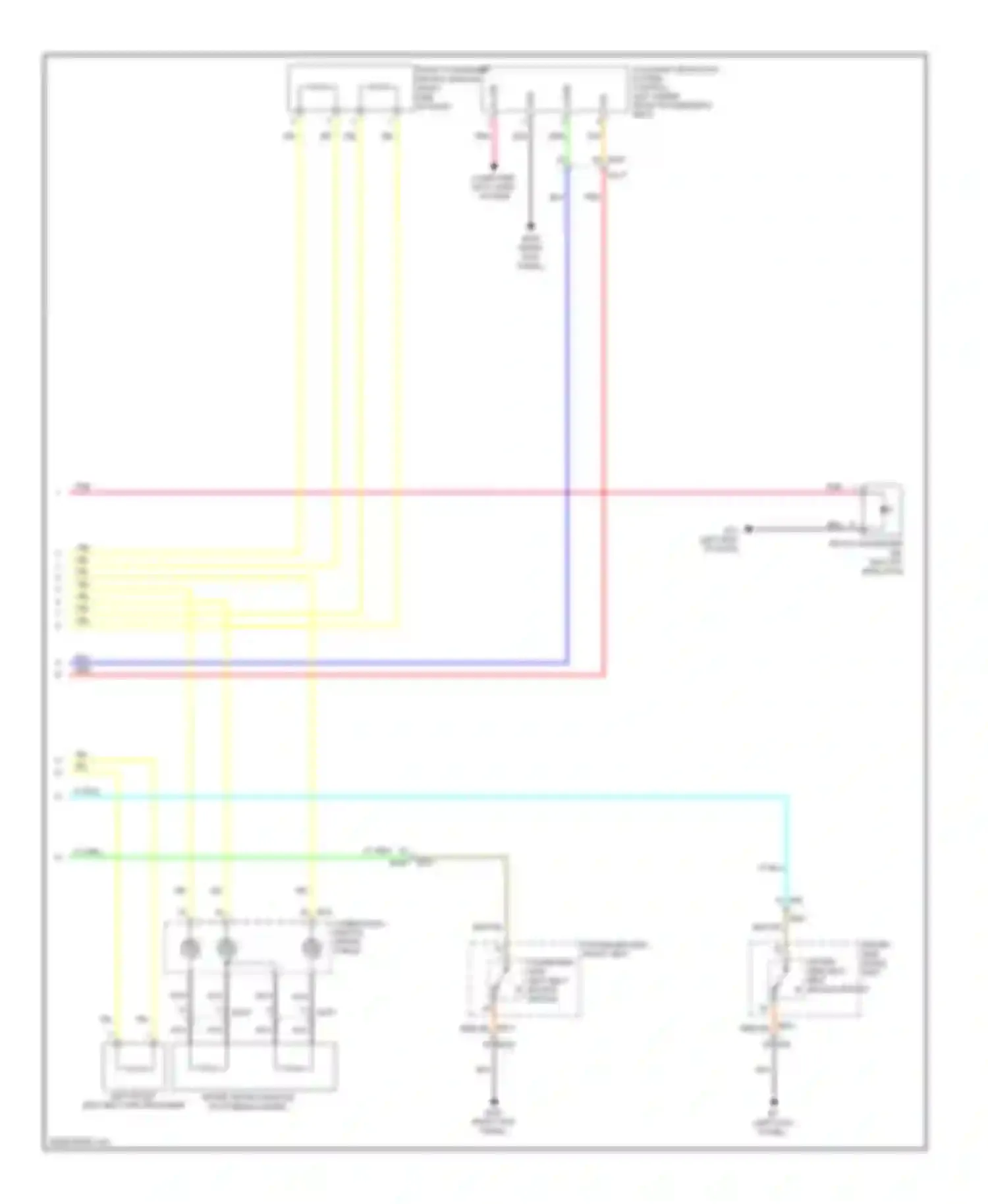 FX35 Infiniti II facelift (2011-2013): Supplemental restraints circuit (2 of 2)