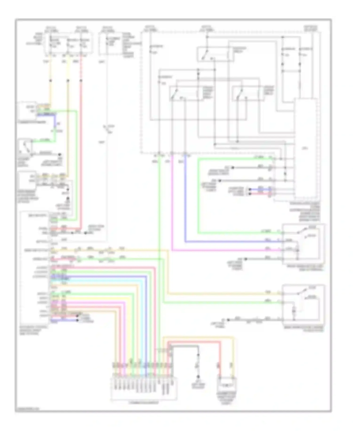FX35 Infiniti II facelift (2011-2013): Wiper/washer circuit