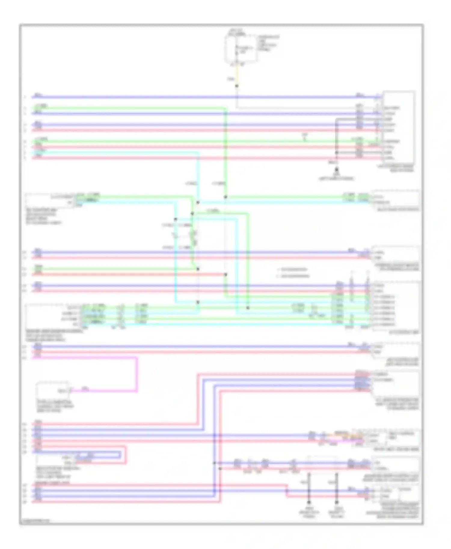 Wiring diagram 14 5 its comm-h its comm-l pnk for Infiniti FX35 II facelift (2011-2013) (1 of 1)