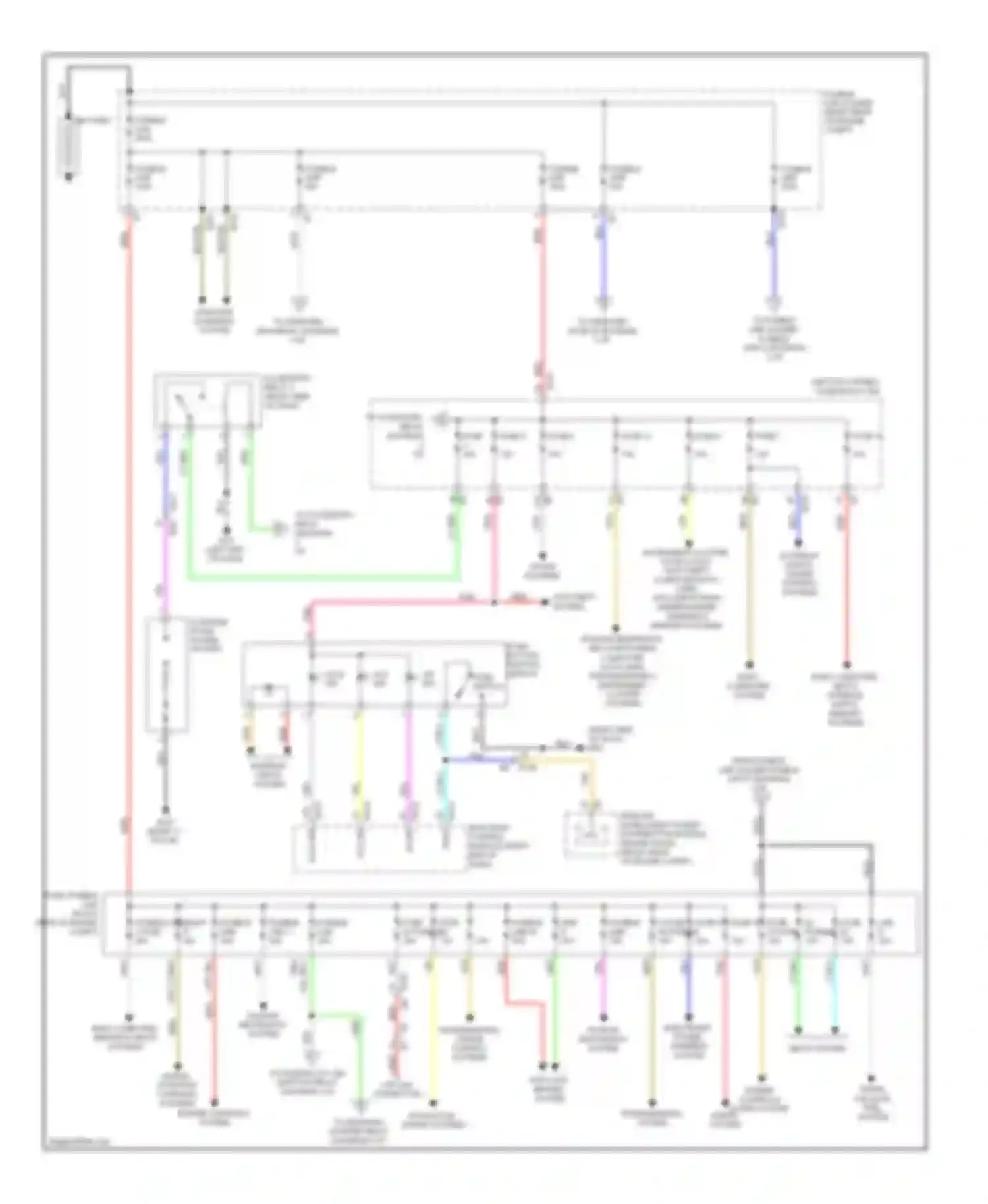 Wiring diagram body computer system for Infiniti FX35 II facelift (2011-2013) (1 of 1)