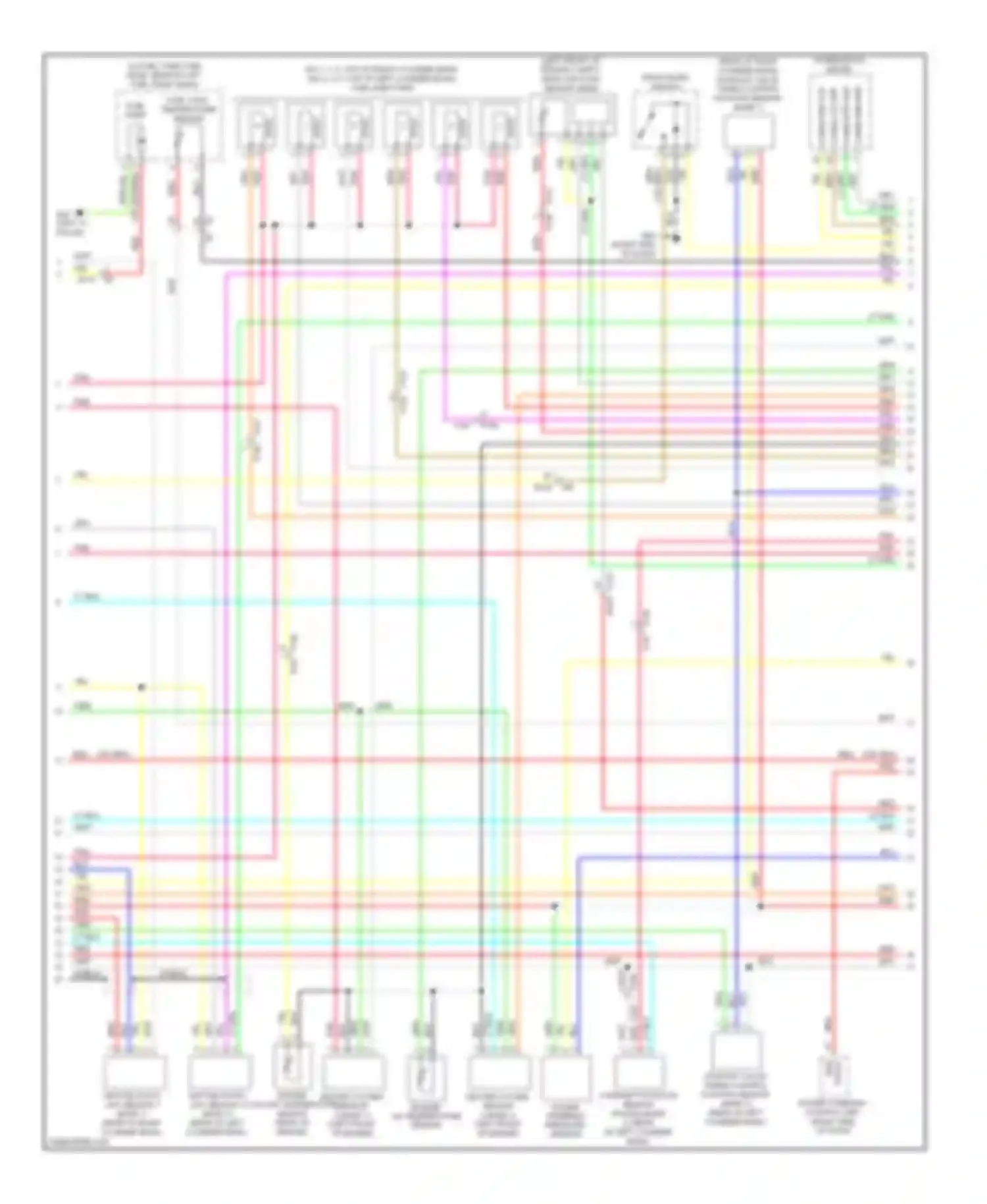 Wiring diagram combination meter for Infiniti FX35 II facelift (2011-2013) (10 of 16)