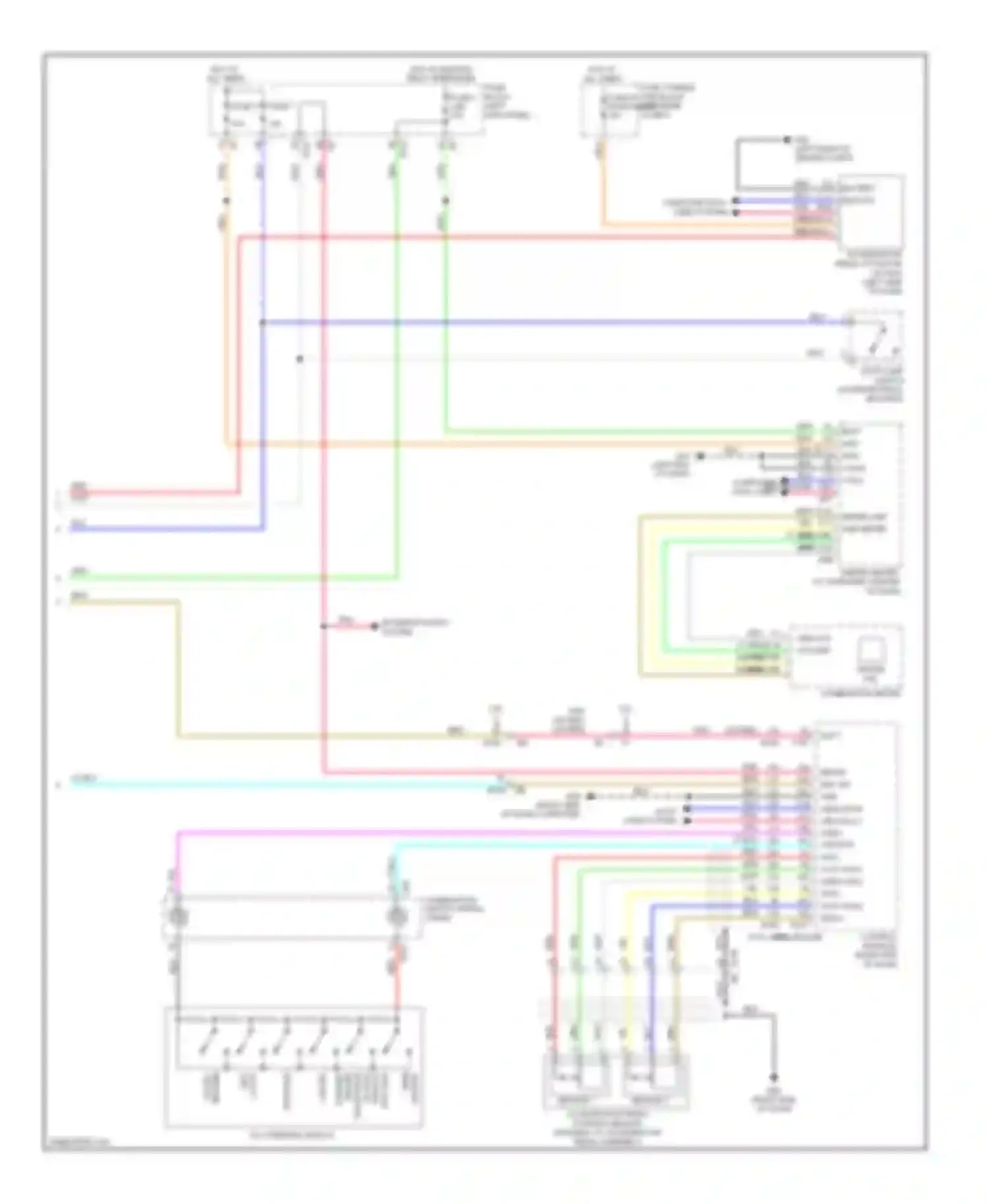 Wiring diagram computer data lines system pnk for Infiniti FX35 II facelift (2011-2013) (4 of 5)