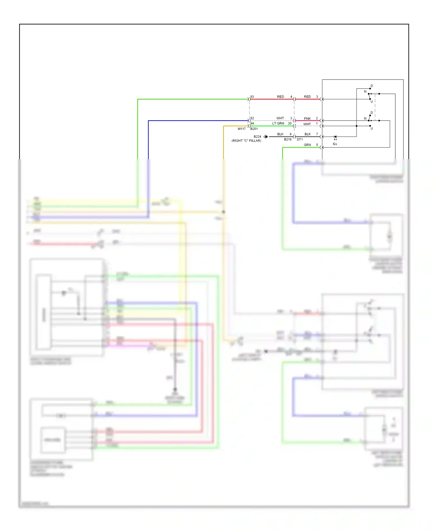 Infiniti FX35 II facelift (2011-2013) encoder wiring diagram  (3 of 3)